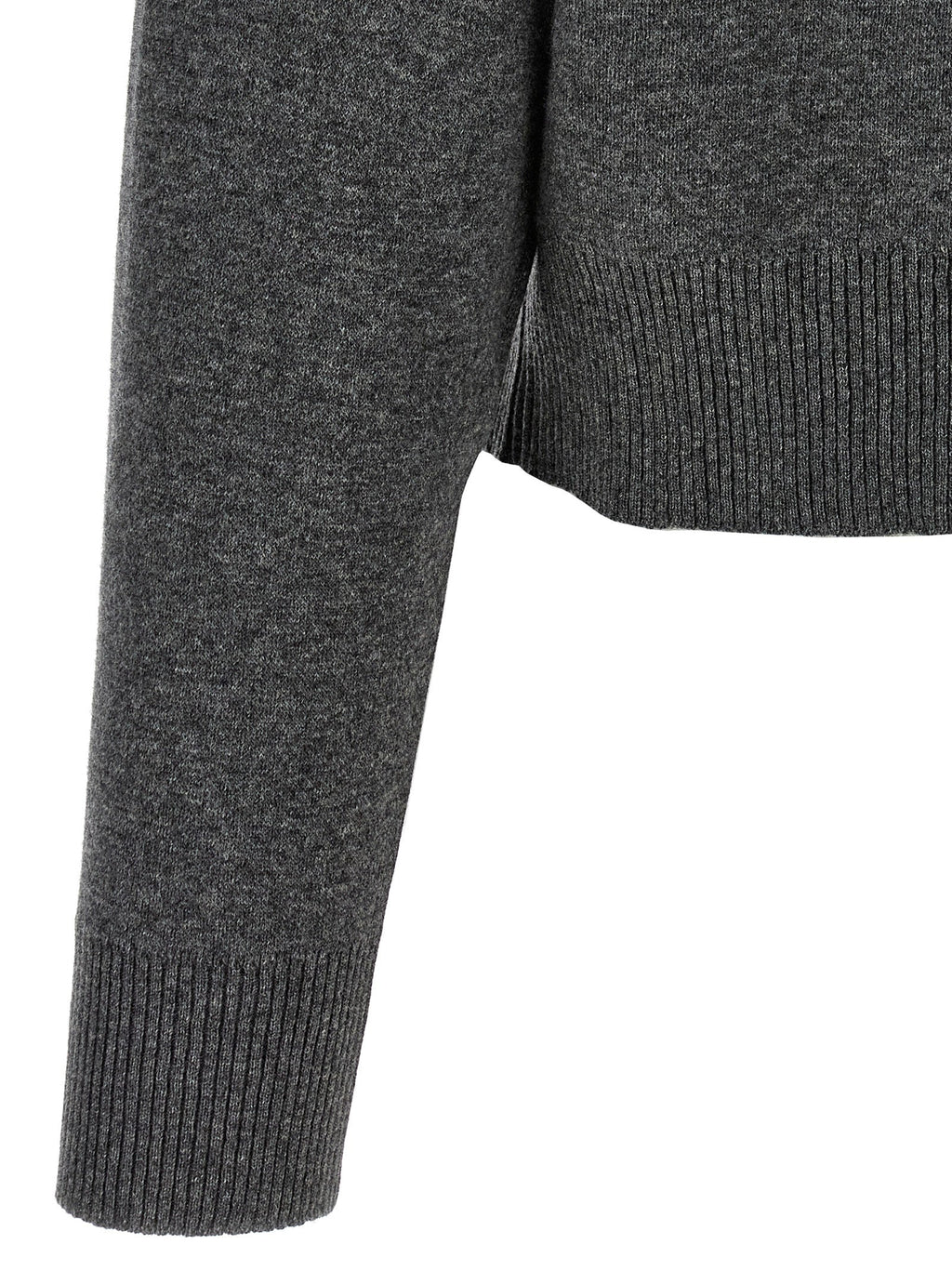 Brunello Cucinelli Women 'Shiny Zipper Pull' Wool Cardigan
