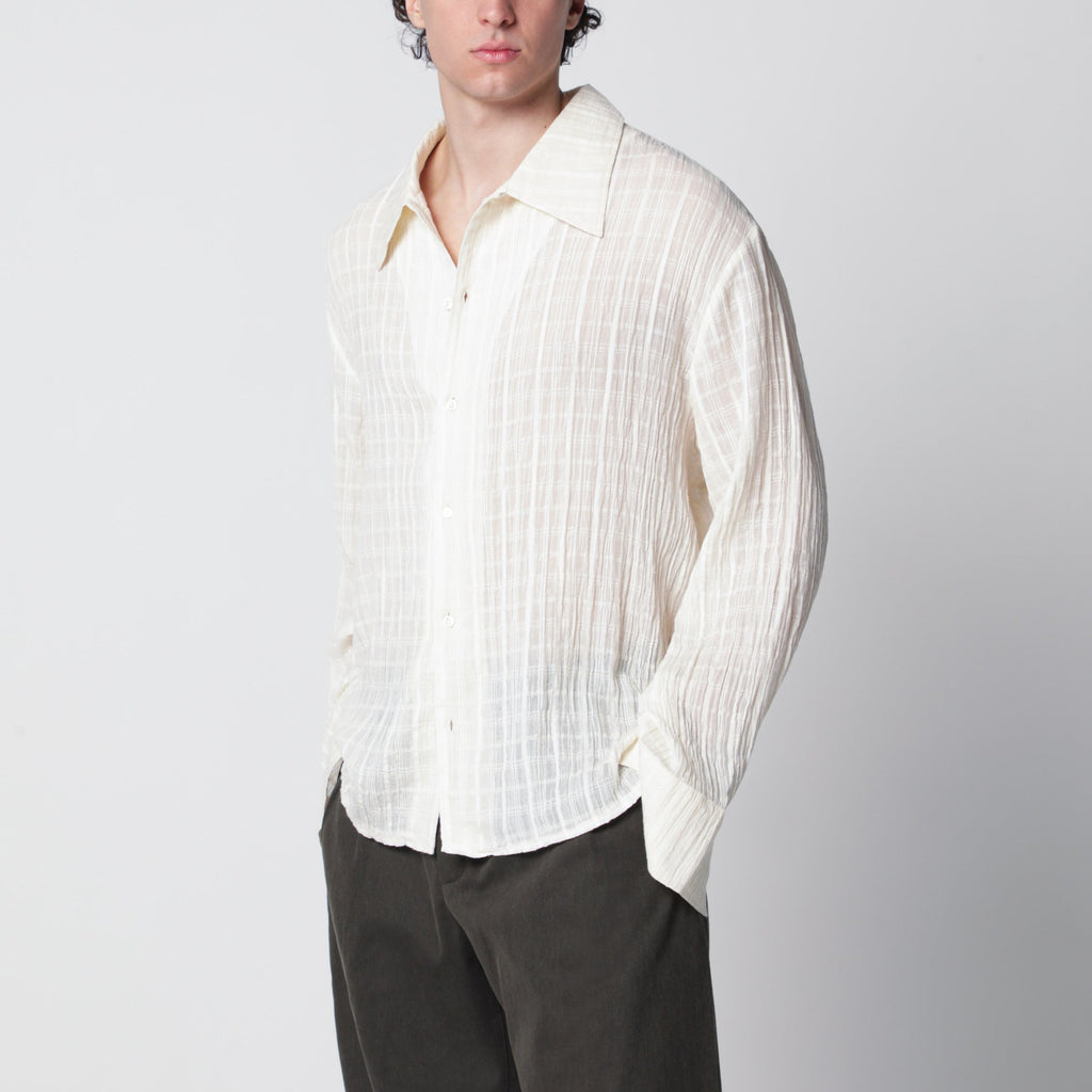 Sefr Ignacio White Cotton Shirt Men