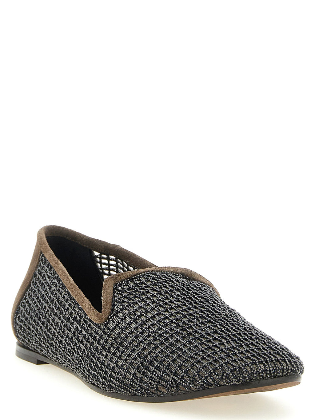 Brunello Cucinelli Women 'Embroidery' Mesh Loafers