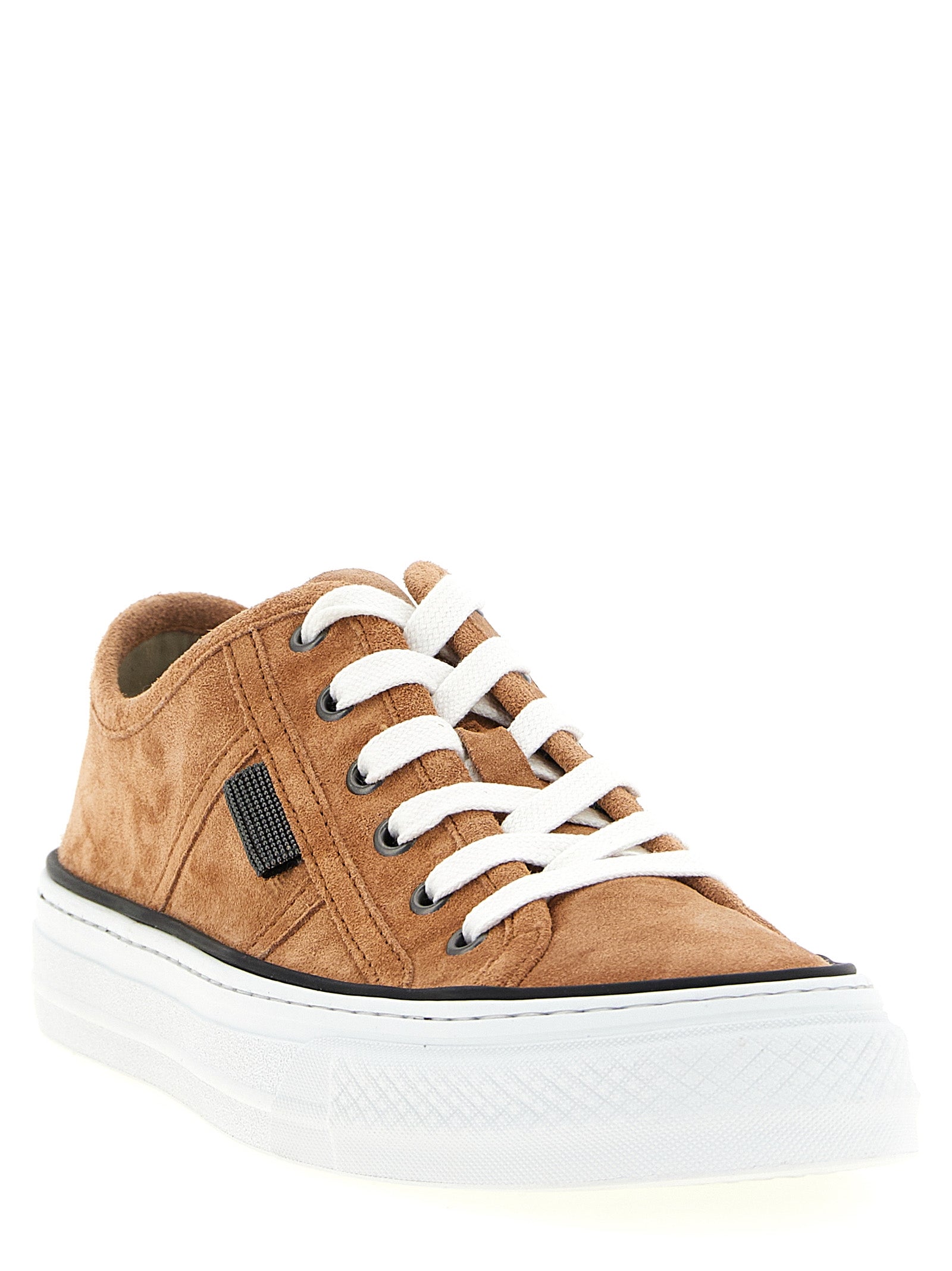 Brunello Cucinelli Women 'Shiny Tab' Sneakers