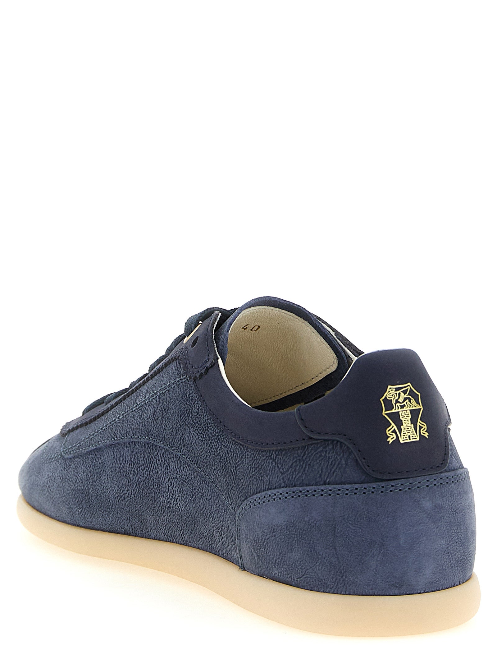 Brunello Cucinelli Men Texture Nubuck Sneakers