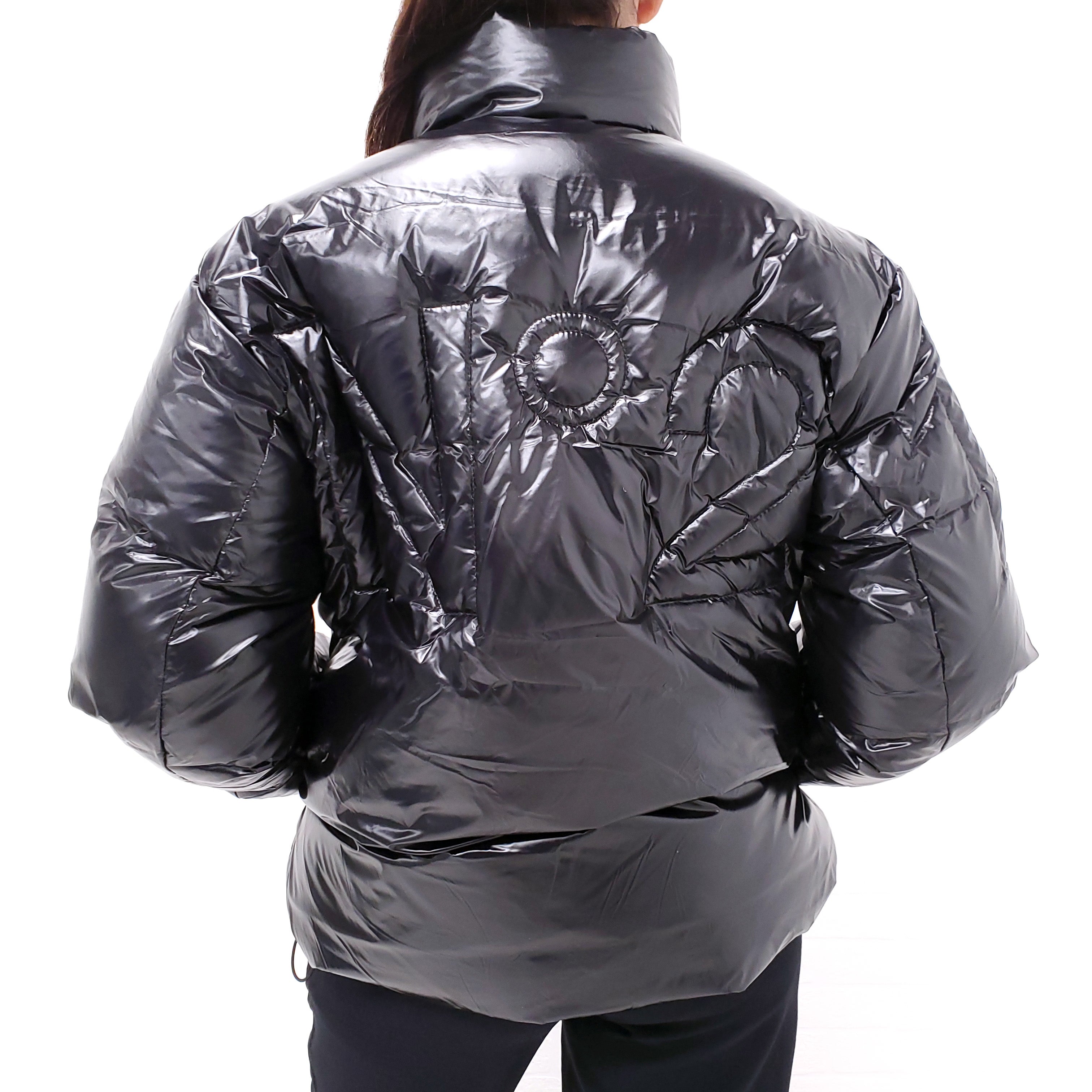 N°21 BLACK LOGO PUFFER JACKET - SIZE 14Y/XS