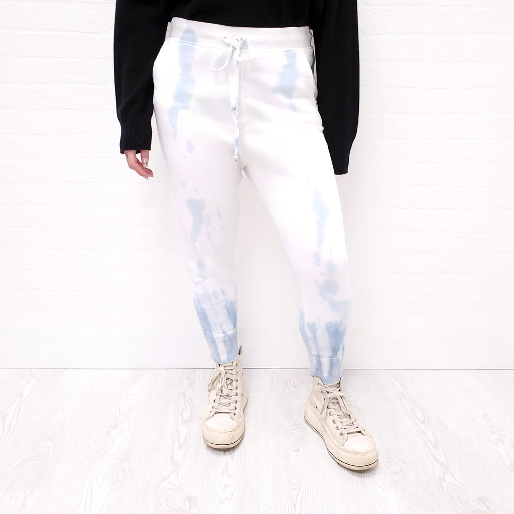 NILI LOTAN BLUE TIE DYE SWEATPANTS - SIZE S
