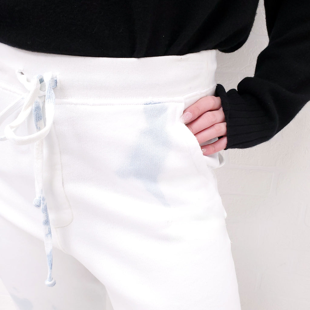 NILI LOTAN BLUE TIE DYE SWEATPANTS - SIZE S