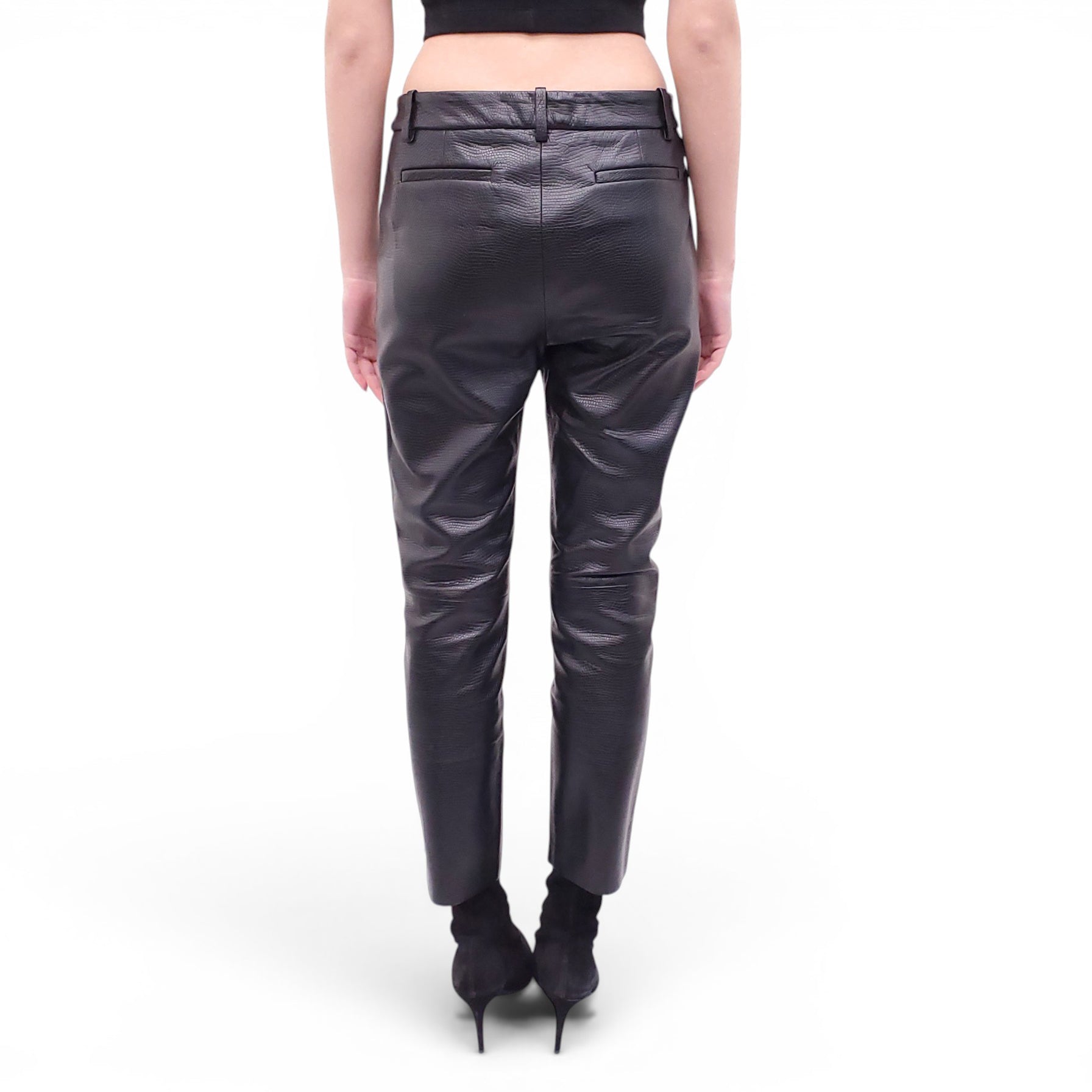 NILI LOTAN 'MONTAUK' LEATHER PANTS - SIZE 6