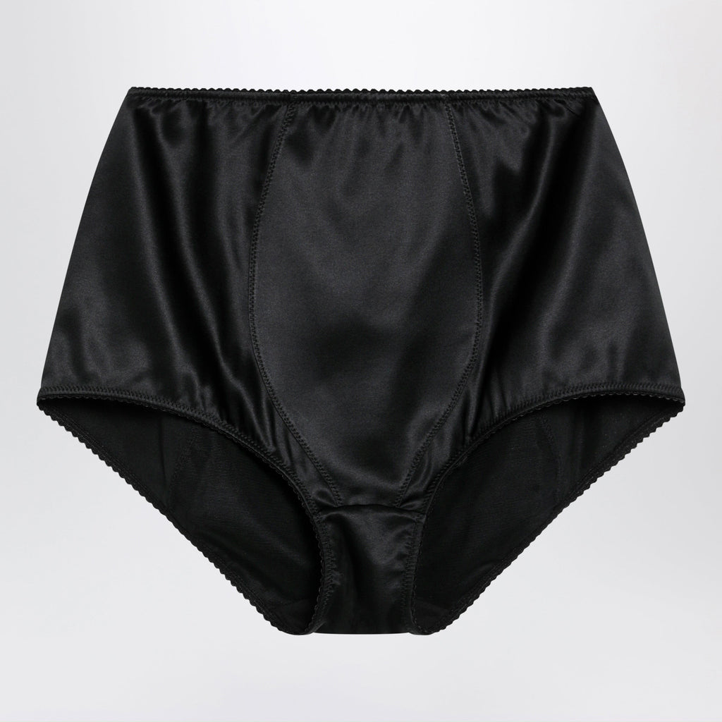 Dolce&Gabbana Black Satin Culottes Women