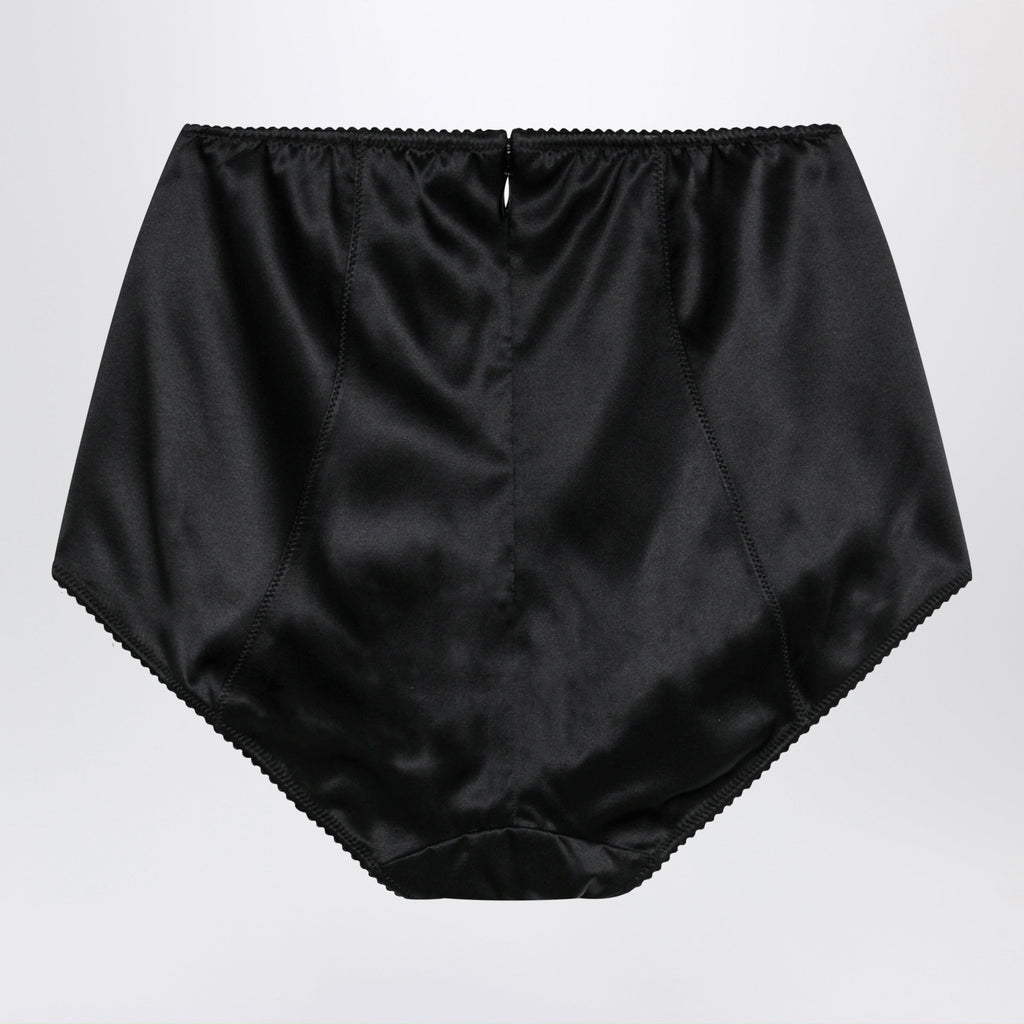 Dolce&Gabbana Black Satin Culottes Women