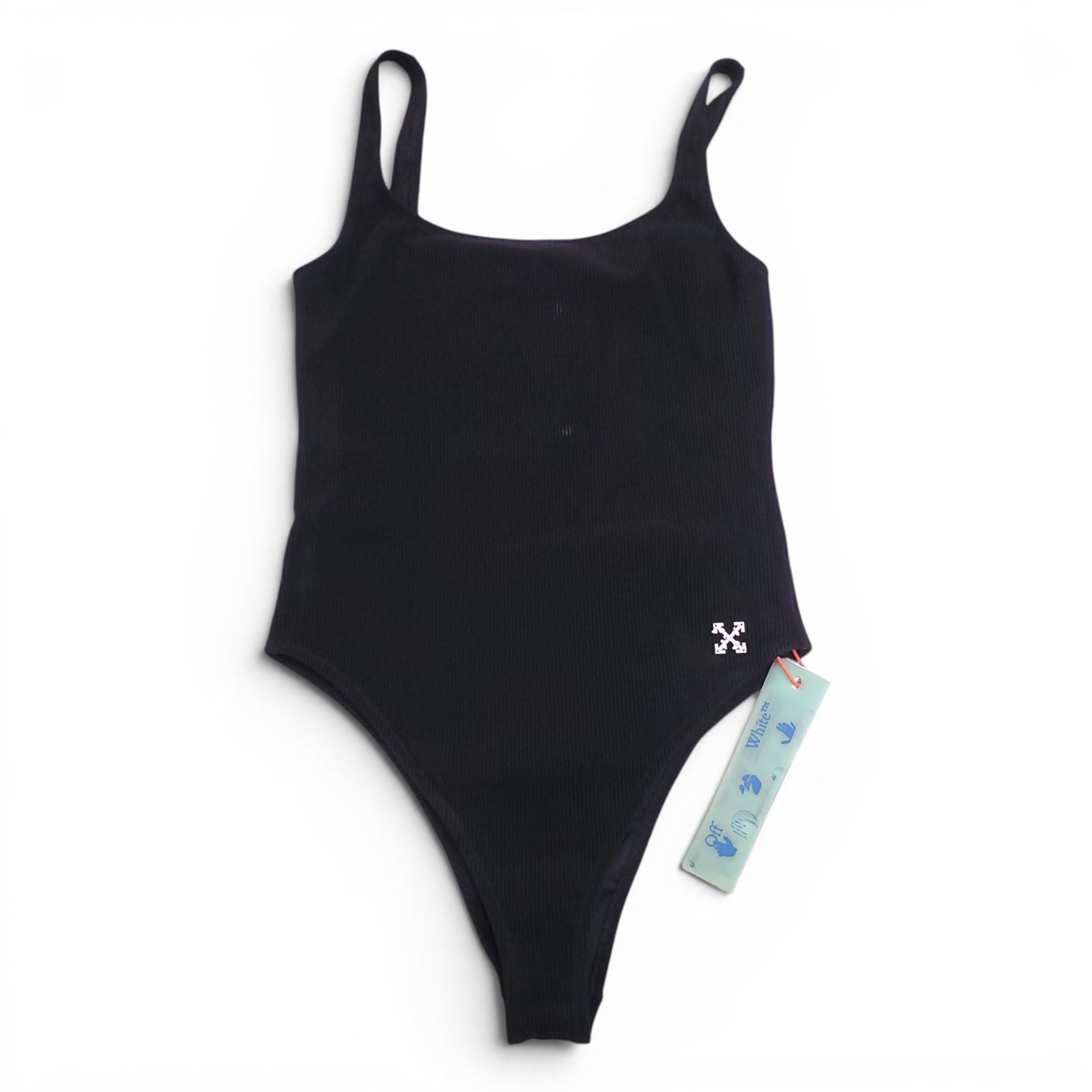 OFF-WHITE BLACK ONE-PIECE SWIMSUIT - SIZE 44