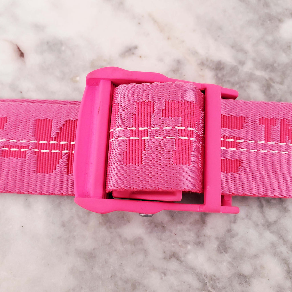 OFF-WHITE PINK INDUSTRIAL BELT - SIZE O/S