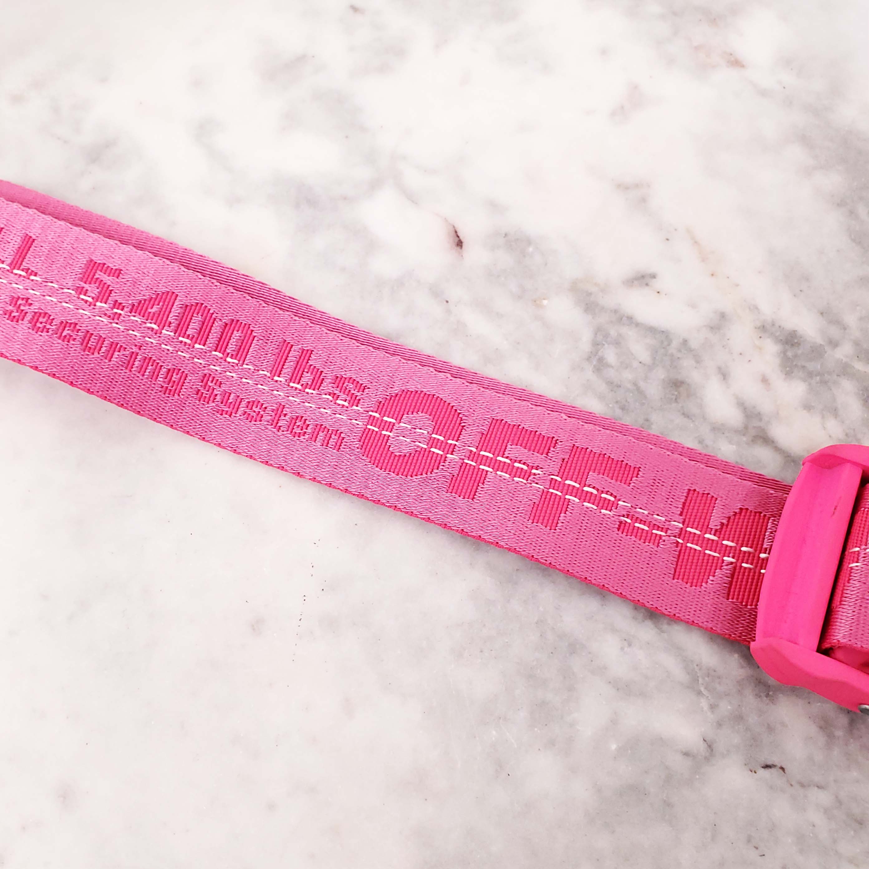 OFF-WHITE PINK INDUSTRIAL BELT - SIZE O/S
