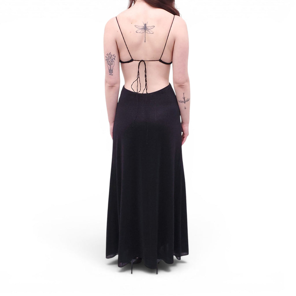 OSÉREE BLACK SPARKLE DRESS - SIZE S