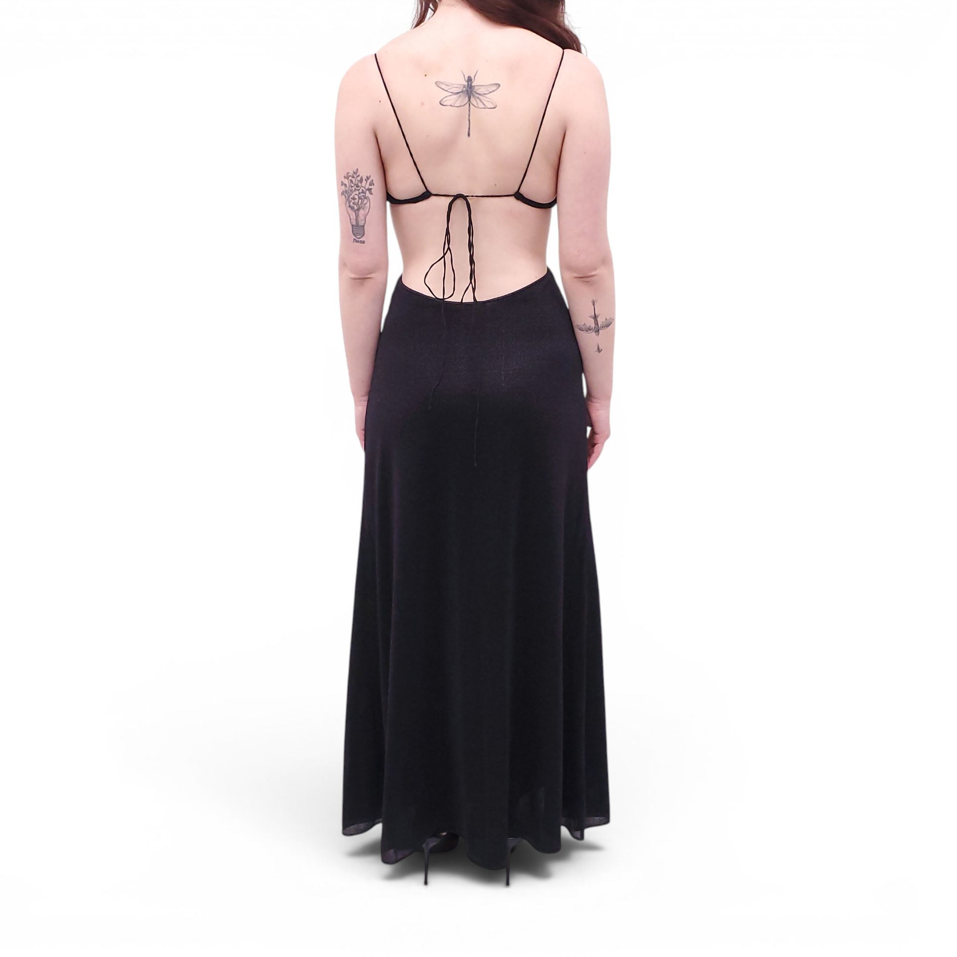 OSÉREE BLACK SPARKLE DRESS - SIZE S