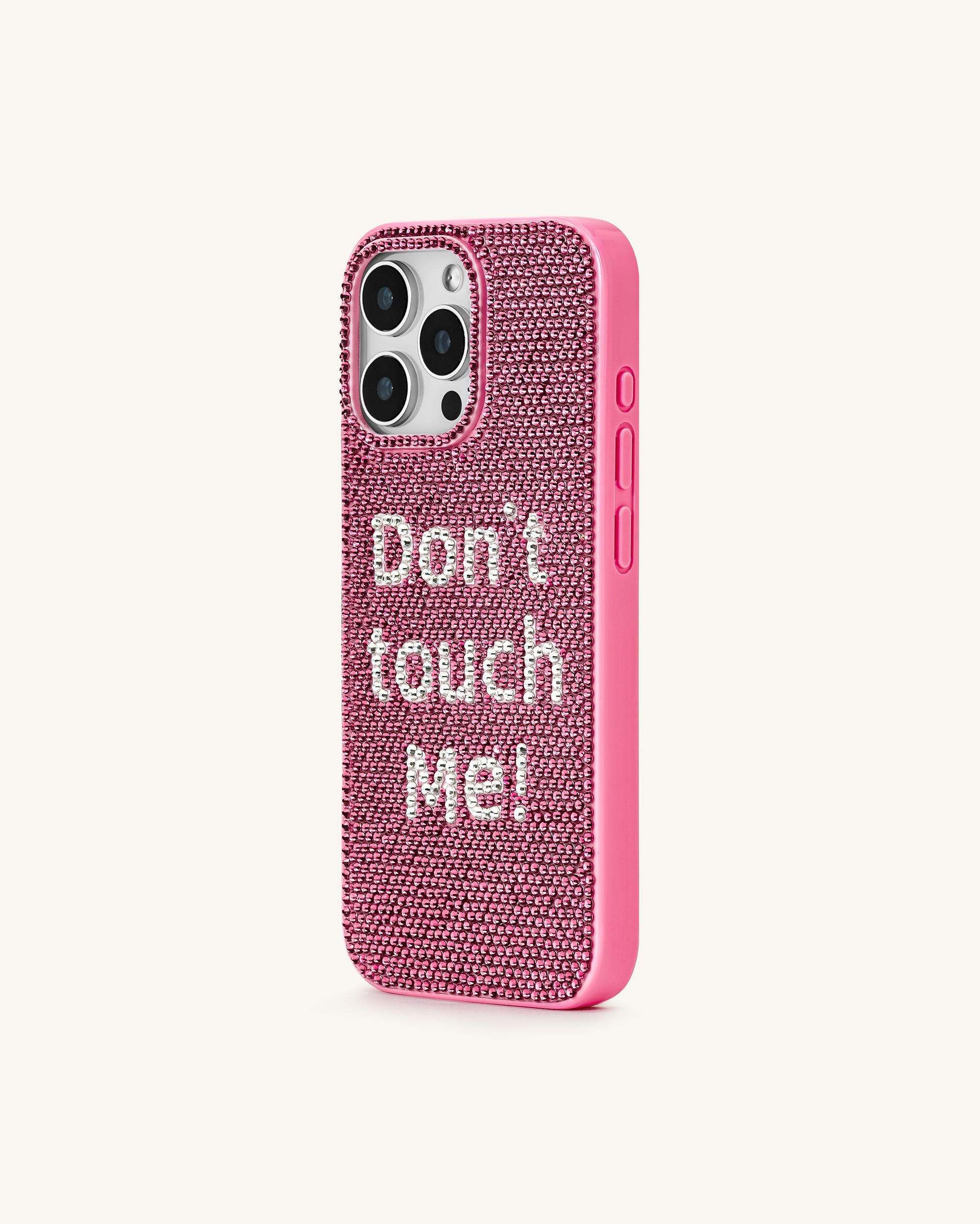 Don't Touch Me! Phone Case - Multicolor Pink