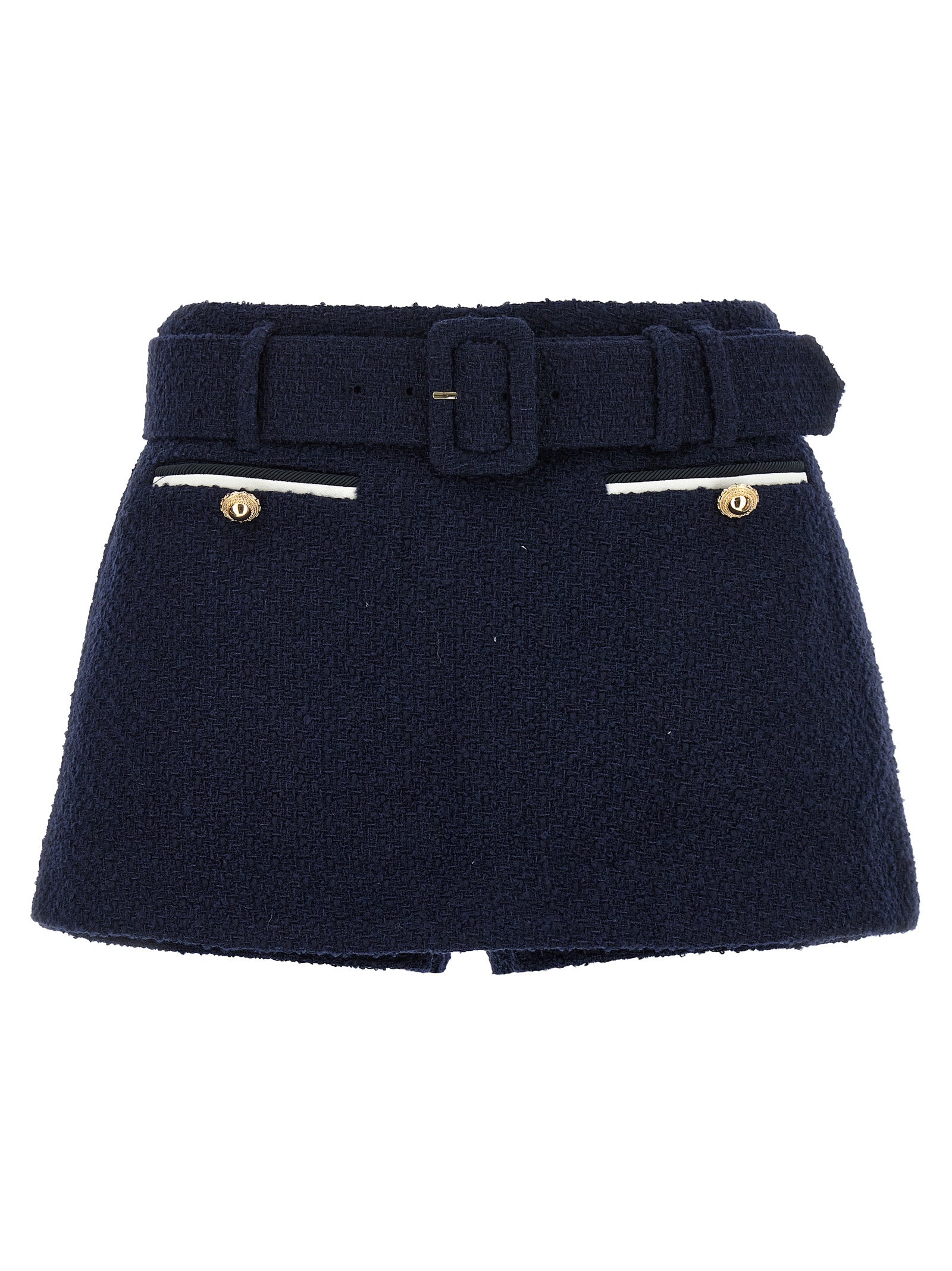 Self Portrait Women Bouclé Wool Skort
