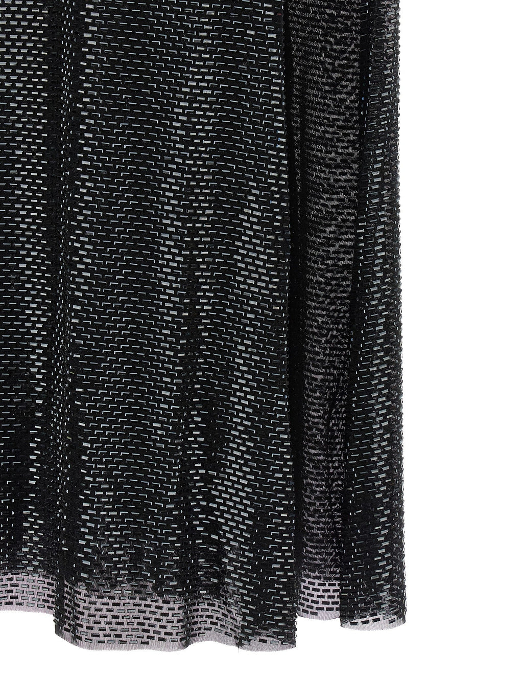 Self Portrait Women 'Black Rhinestone Draped Maxi' Dress
