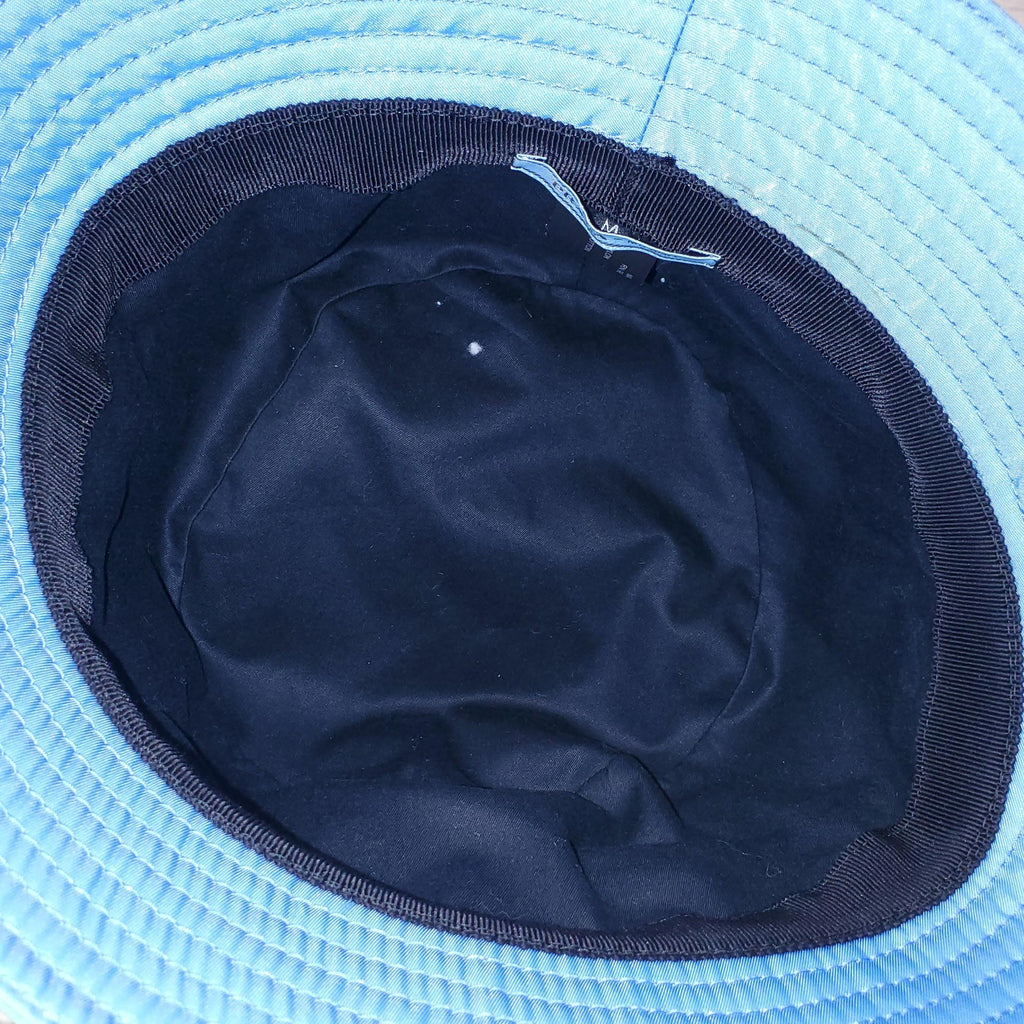 PRADA BABY BLUE RE-EDITION NYLON BUCKET HAT- SIZE M