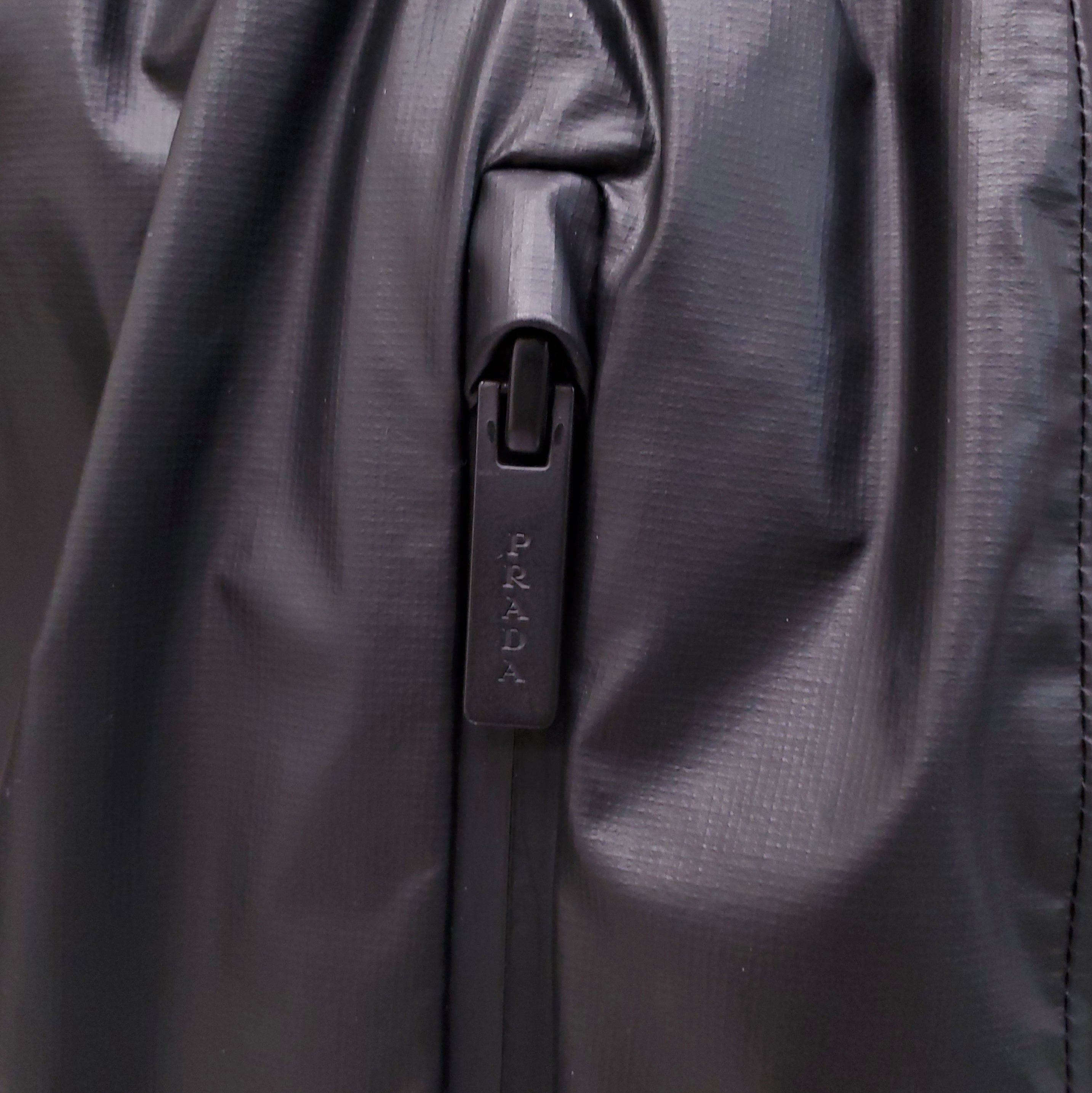PRADA BLACK CARGO JOGGER PANTS WITH LOGO DETAIL - SIZE M