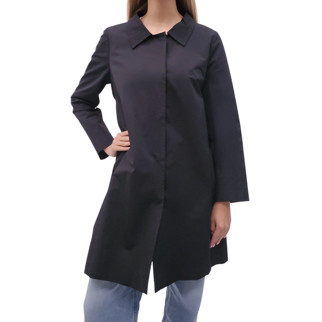 PRADA BLACK NYLON JACKET WITH BOW DETAIL