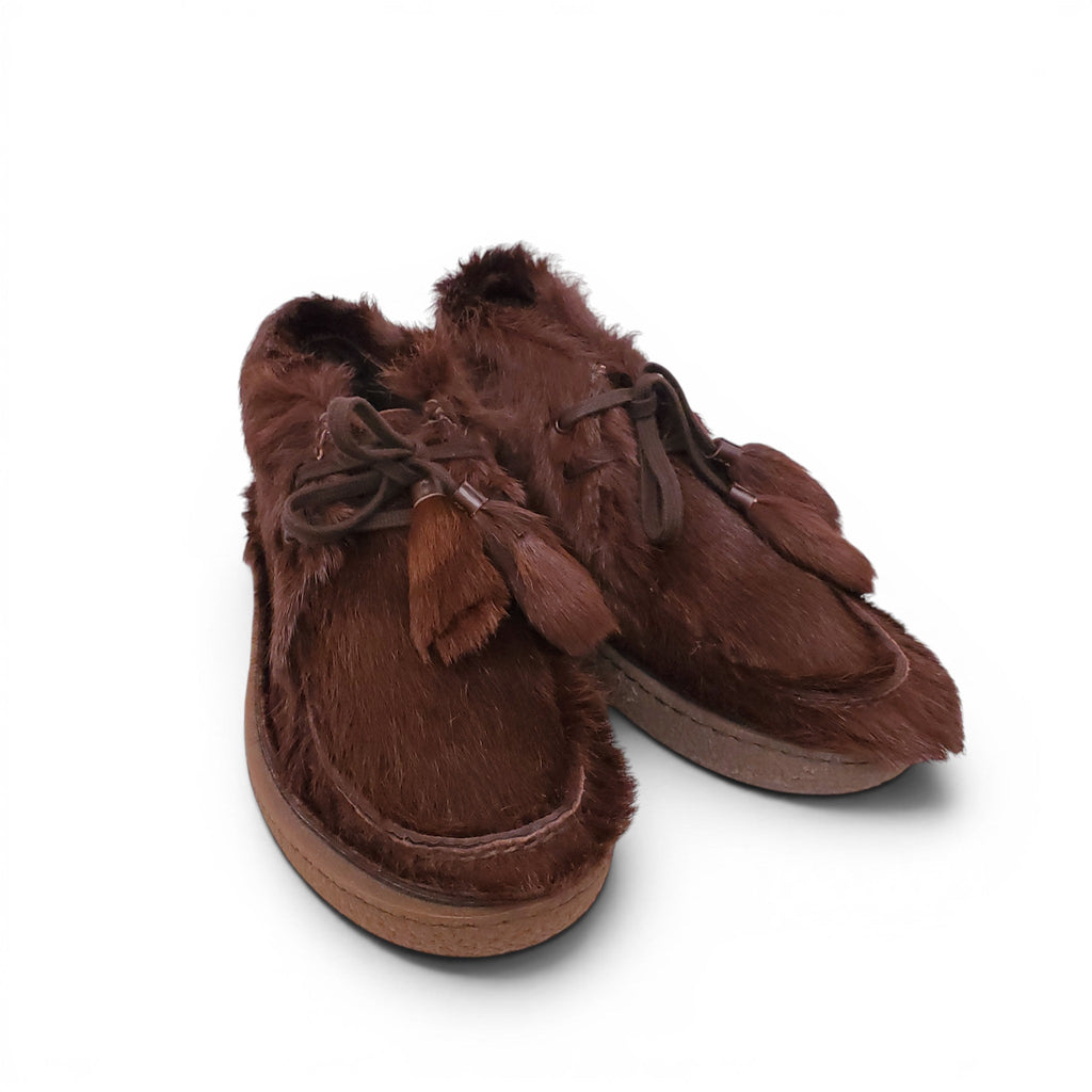 PRADA FUR MOCCASINS - MEN'S SIZE US 9