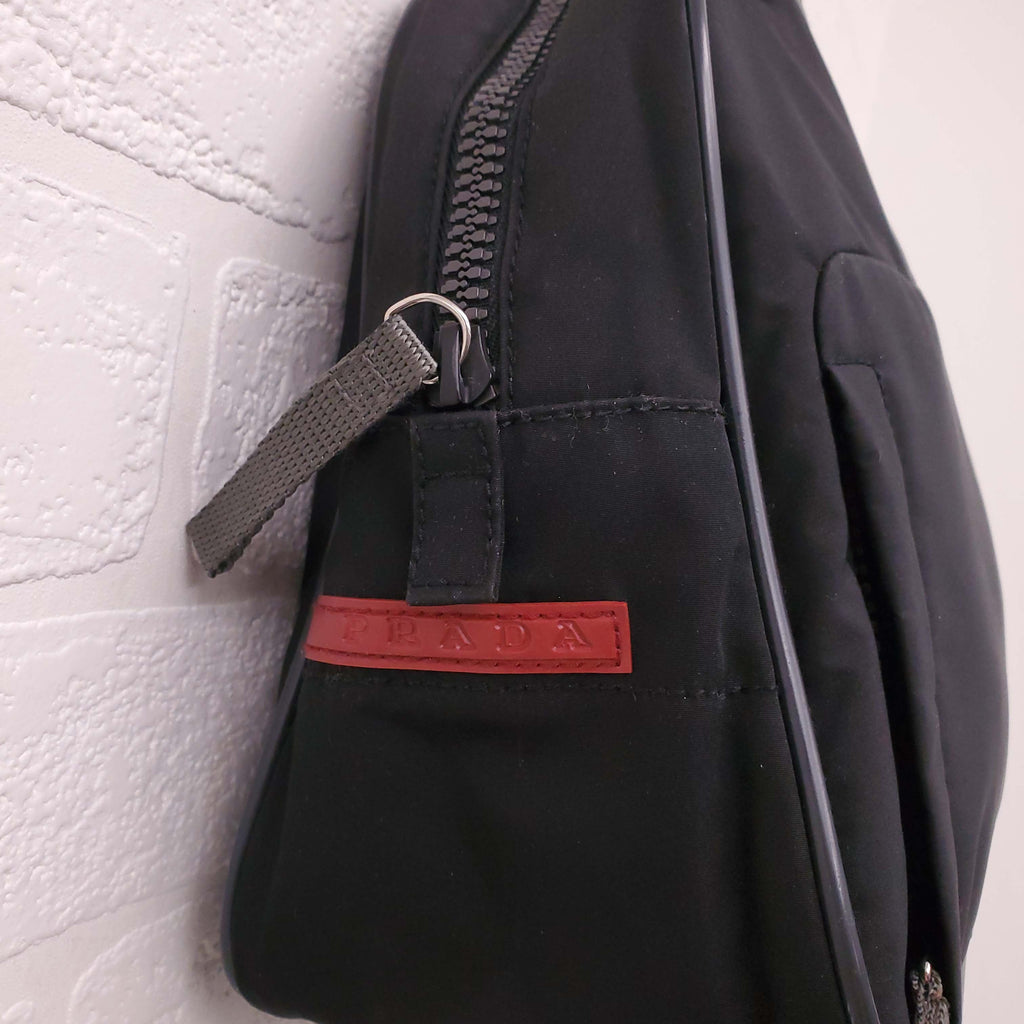 PRADA SPORT BLACK NYLON HANDBAG
