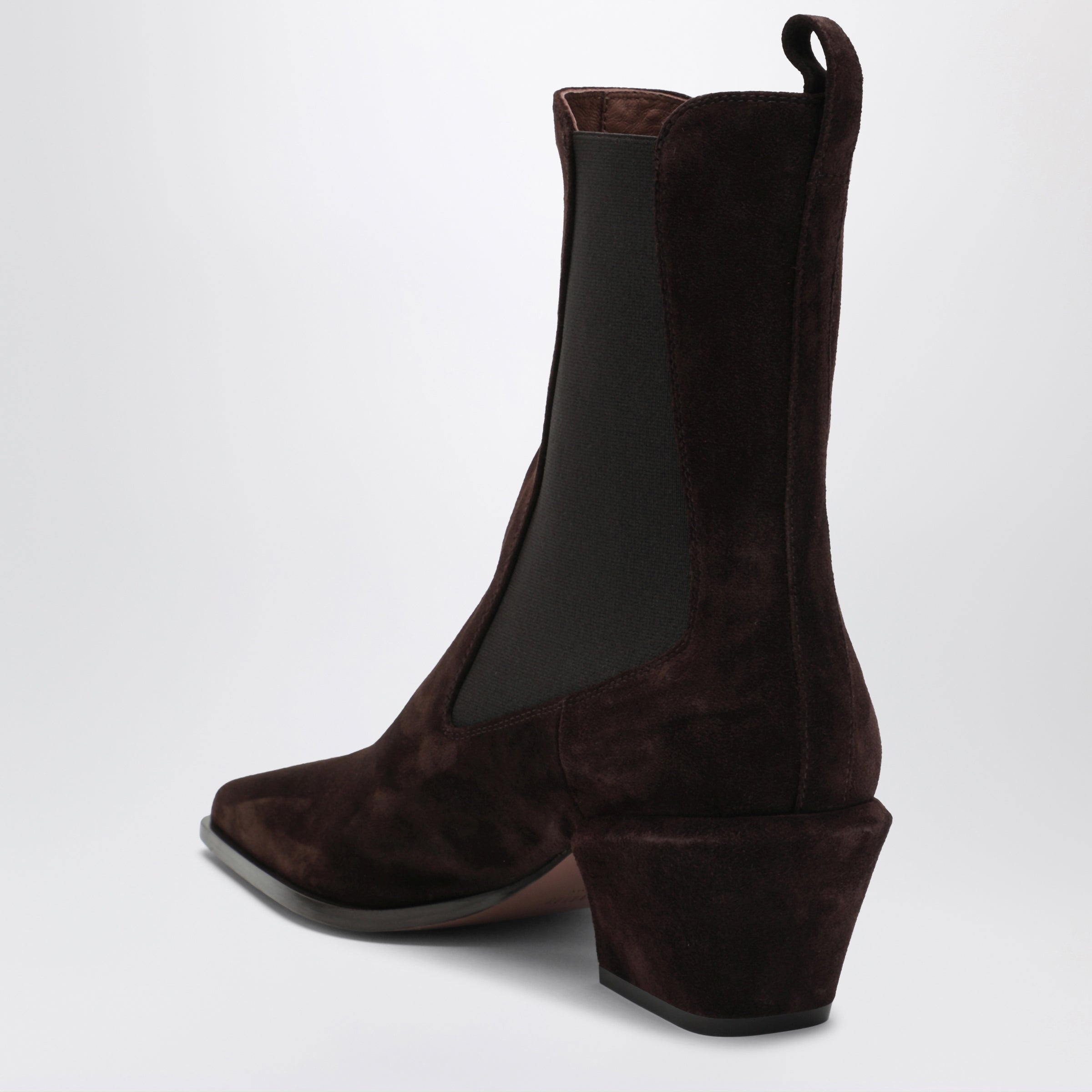 Paris Texas Bettina Suede Boots In Chocolate Brown Women