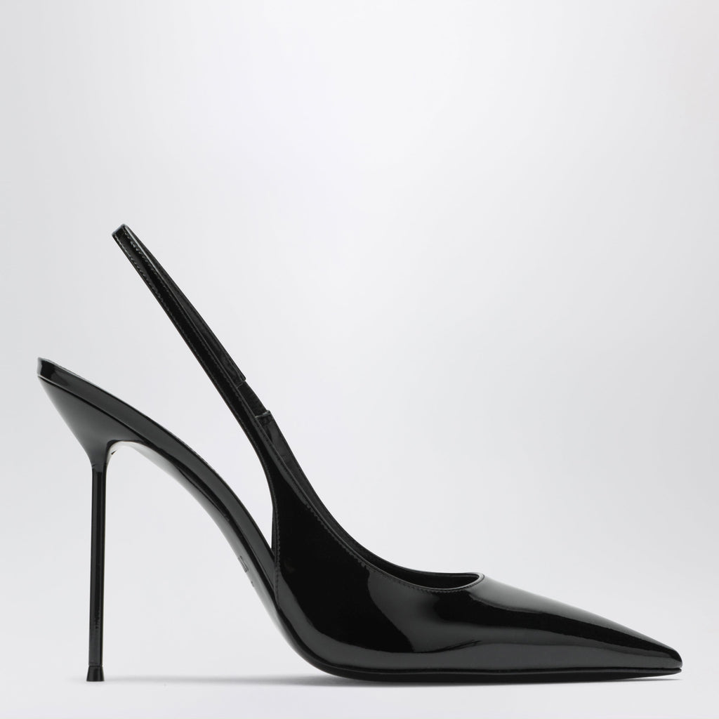 Paris Texas Lidia Slingback Pumps In Black Patent Leather Women