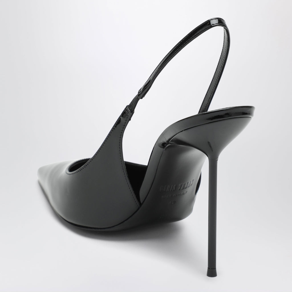 Paris Texas Lidia Slingback Pumps In Black Patent Leather Women