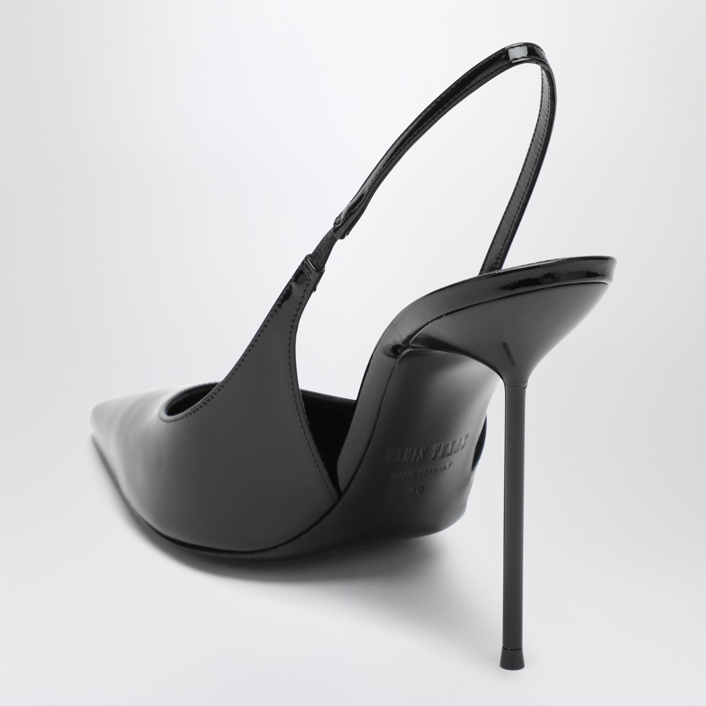 Paris Texas Lidia Slingback Pumps In Black Patent Leather Women