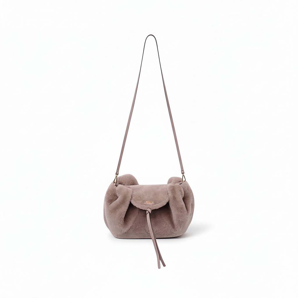 FENDI TAUPE TEDDY SMALL SPY BAG