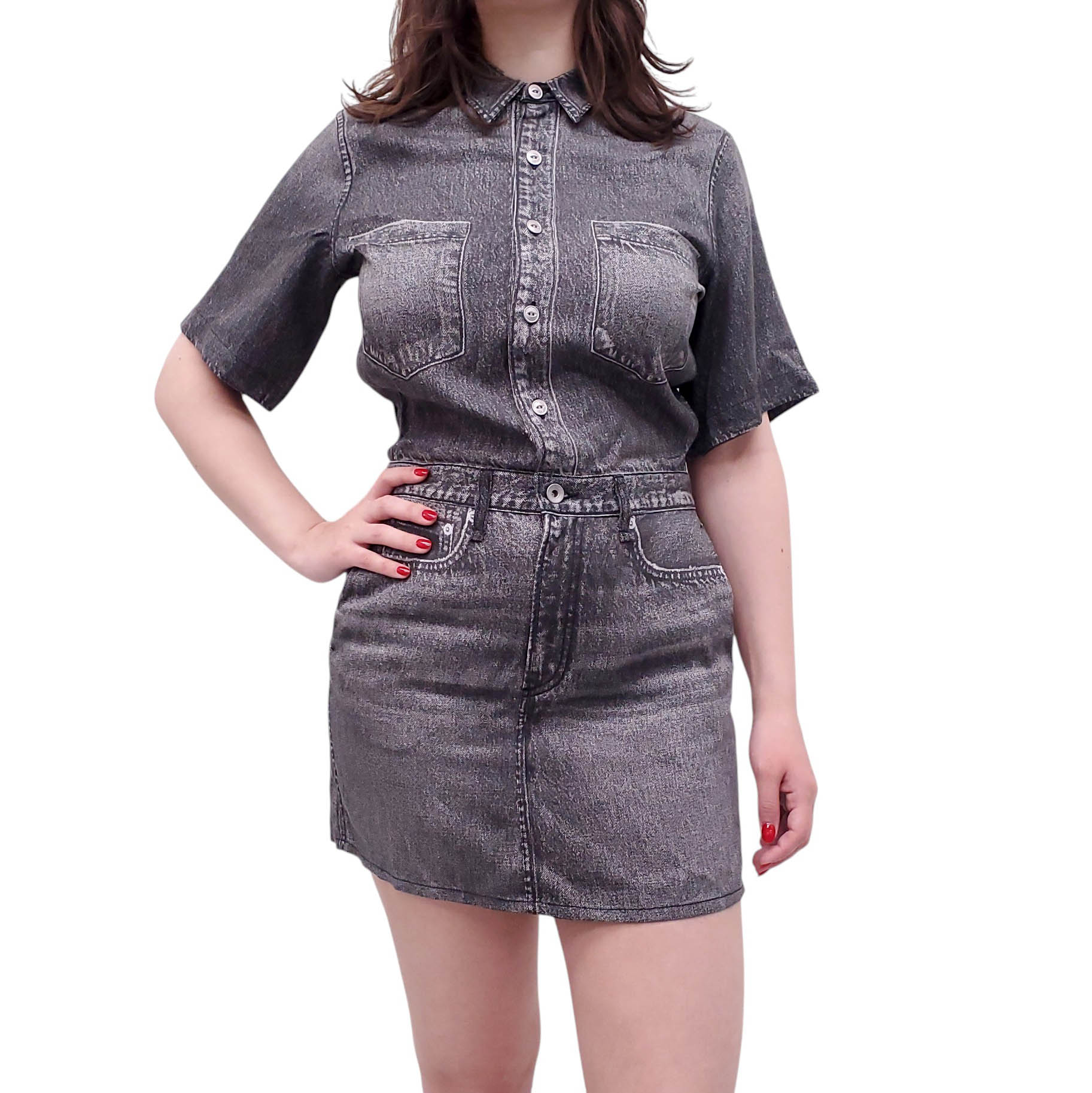 RAG & BONE BLACK MAGIC LIQUID MIRAMAR DRESS - SIZE XS