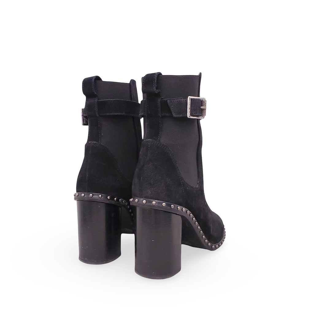 RAG & BONE BLACK SUEDE BOOTIES - SIZE 36