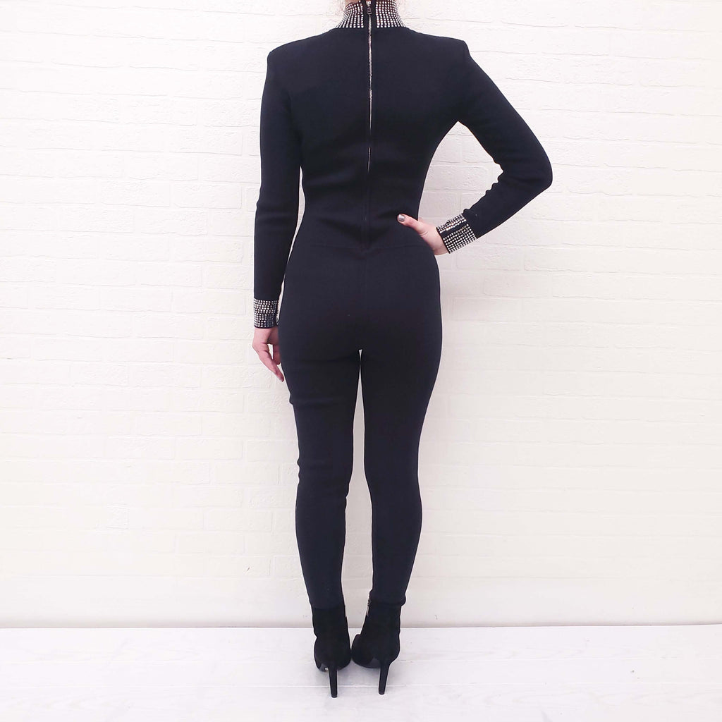 RETROFETE LEANNE EMBELLISHED JUMPSUIT - SIZE S