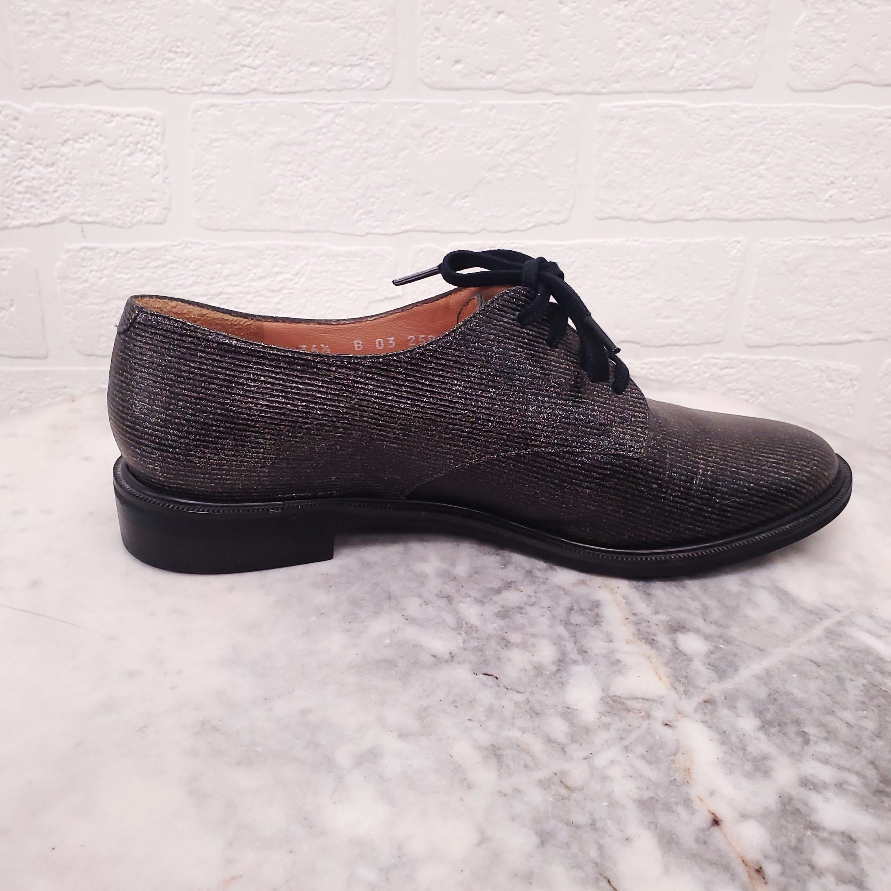 ROBERTO CLERGERIE METALLIC SPARKLE SPECTATORS - SIZE 36.5