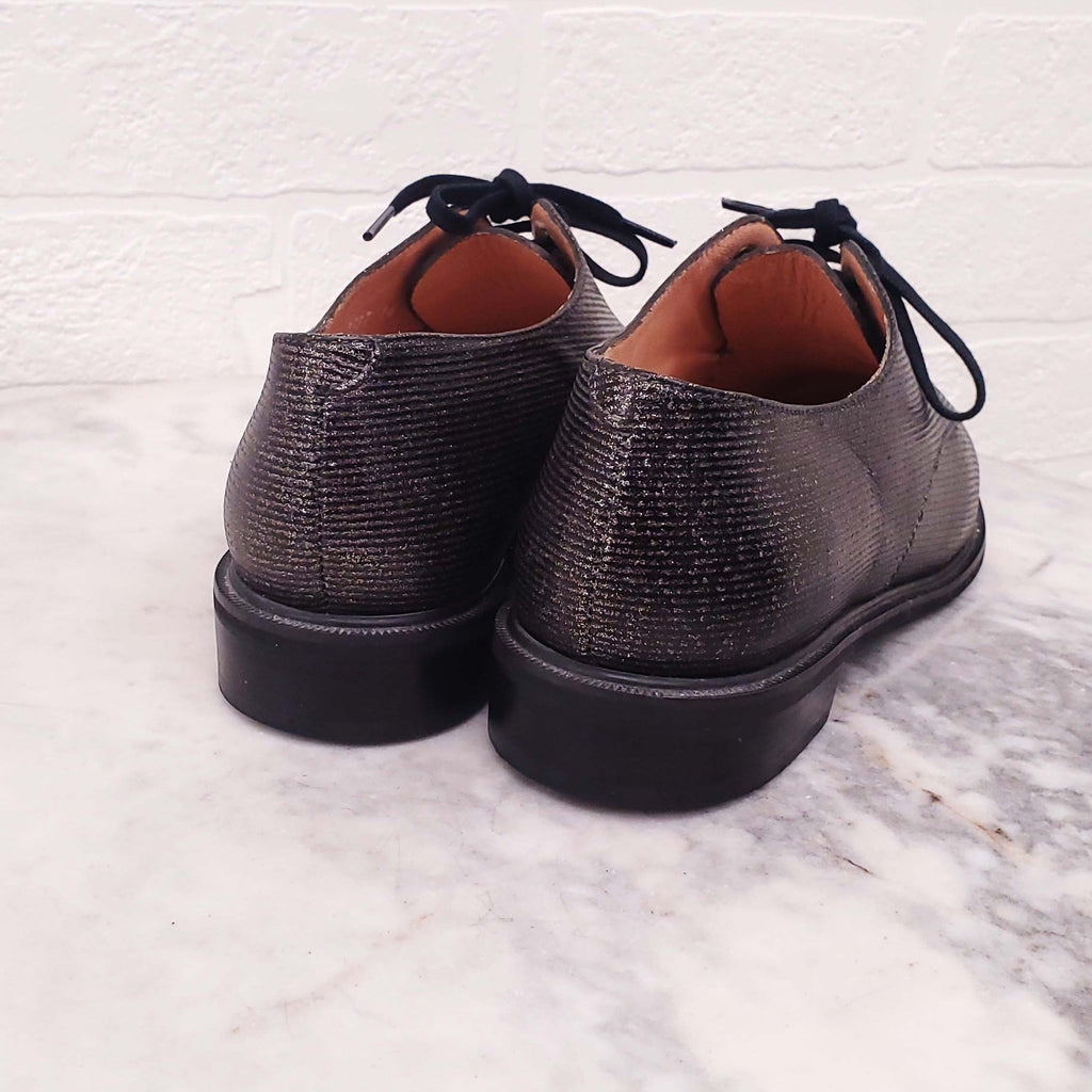 ROBERTO CLERGERIE METALLIC SPARKLE SPECTATORS - SIZE 36.5