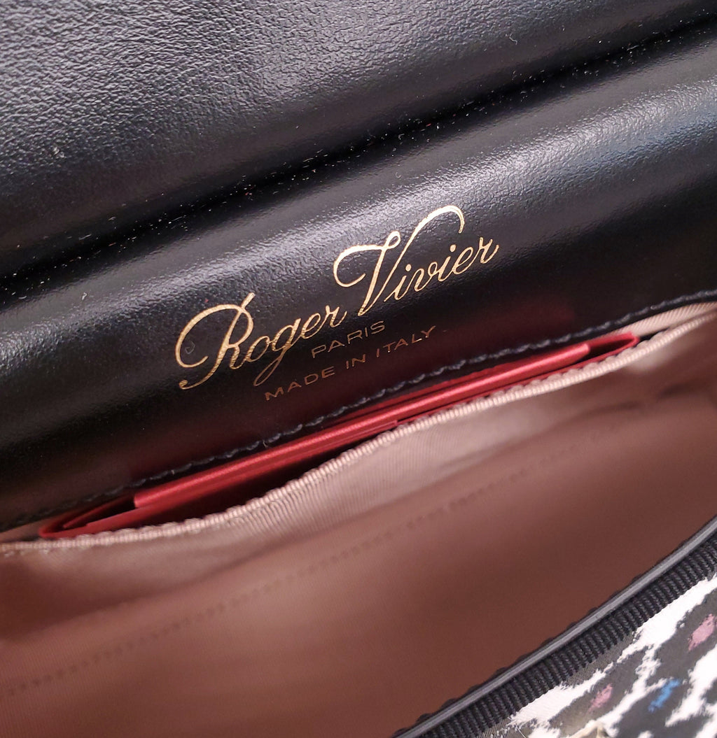 ROGER VIVIER BOWELS BAG WITH SEQUIN CROSSBODY STRAP