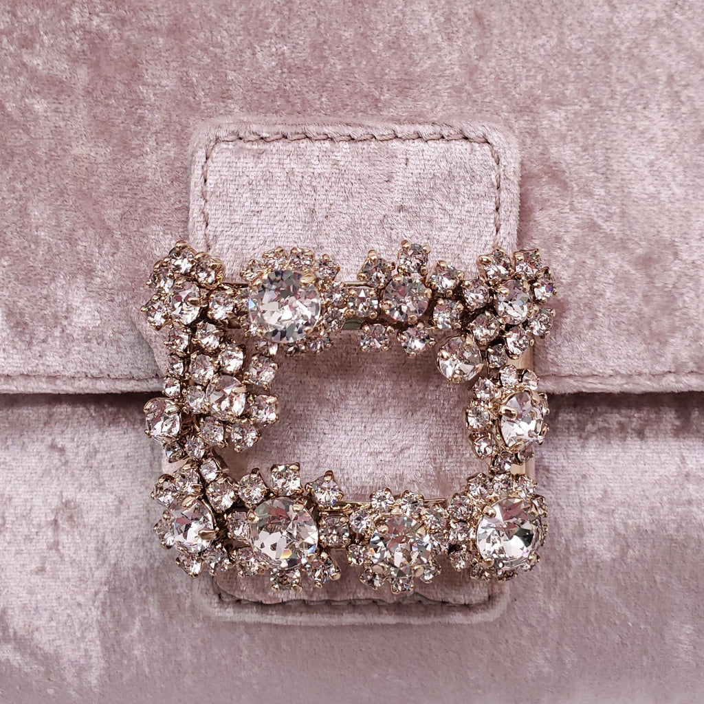 ROGER VIVIER VELVET CRYSTAL EVENING BAG
