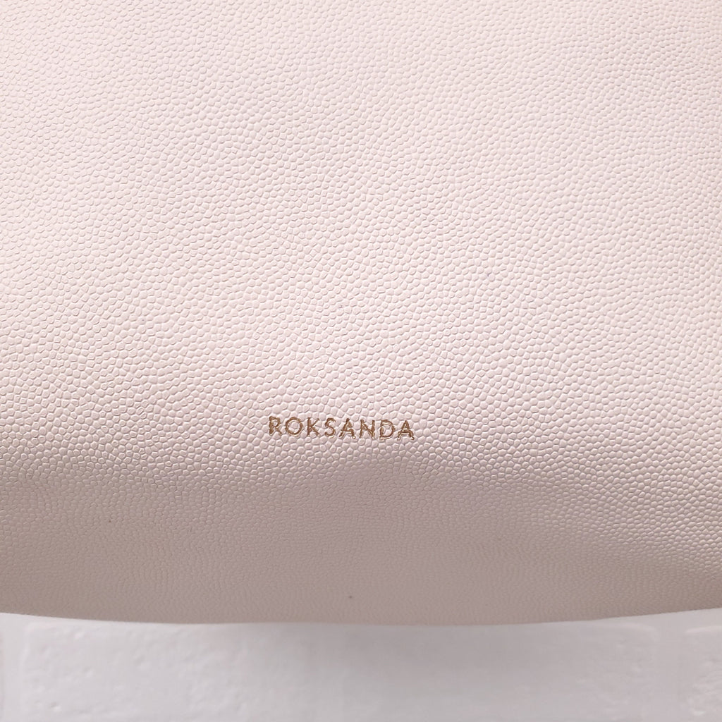 ROKSANDA CREAM AND PINK LEATHER 'EIDER' TOTE