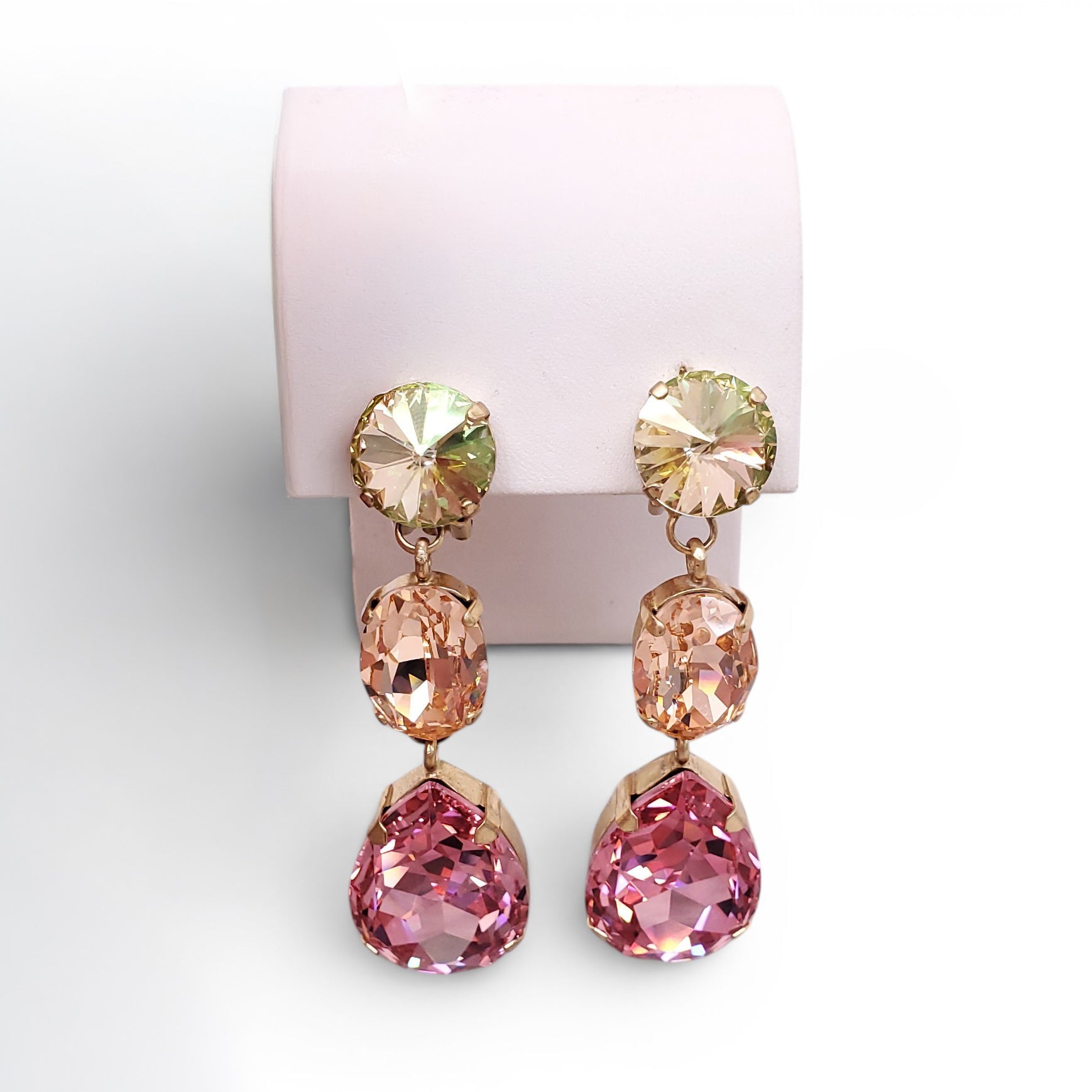 ROXANNE ASSOULIN SWAROVSKI CRYSTAL DROP EARRINGS