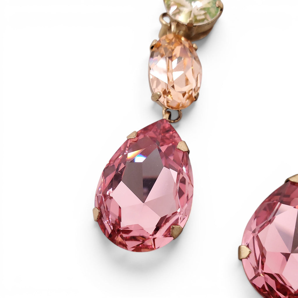 ROXANNE ASSOULIN SWAROVSKI CRYSTAL DROP EARRINGS