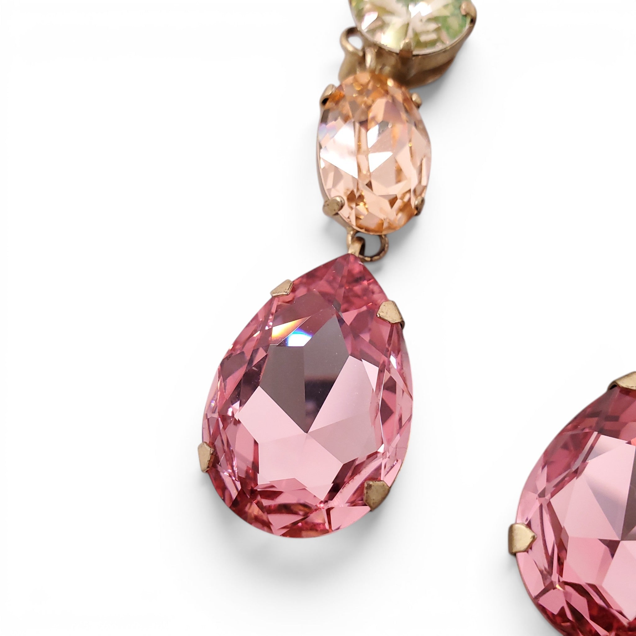 ROXANNE ASSOULIN SWAROVSKI CRYSTAL DROP EARRINGS