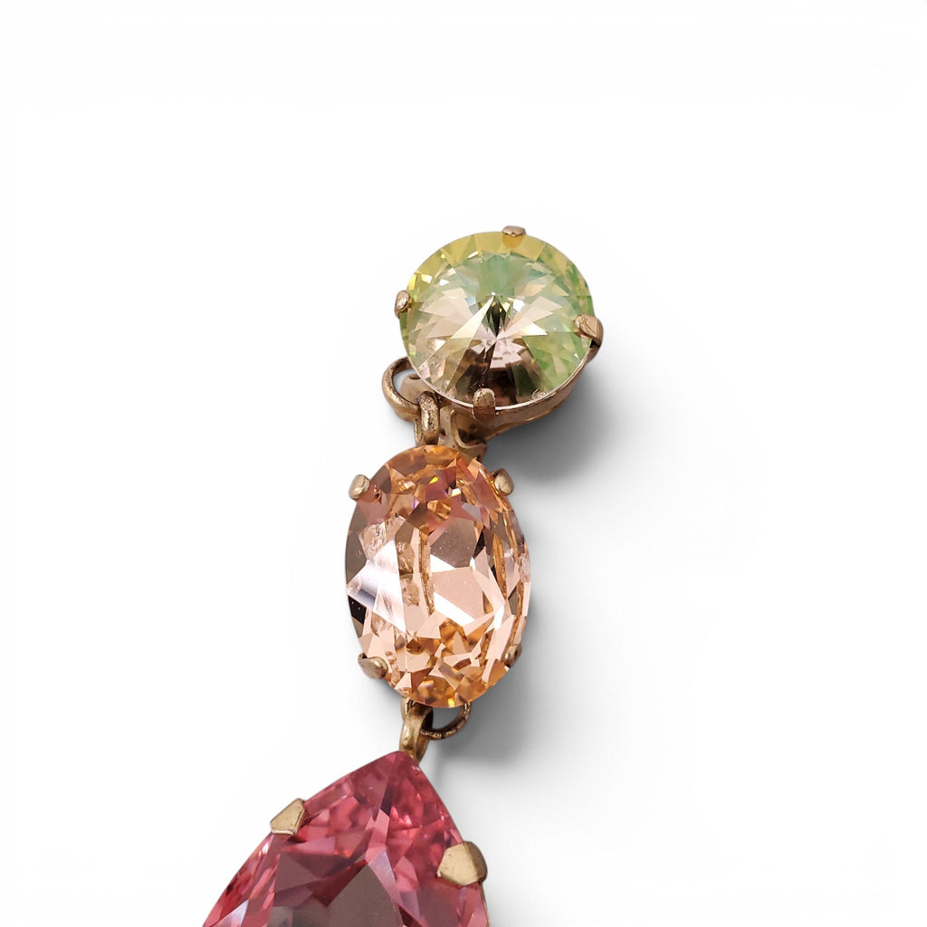 ROXANNE ASSOULIN SWAROVSKI CRYSTAL DROP EARRINGS