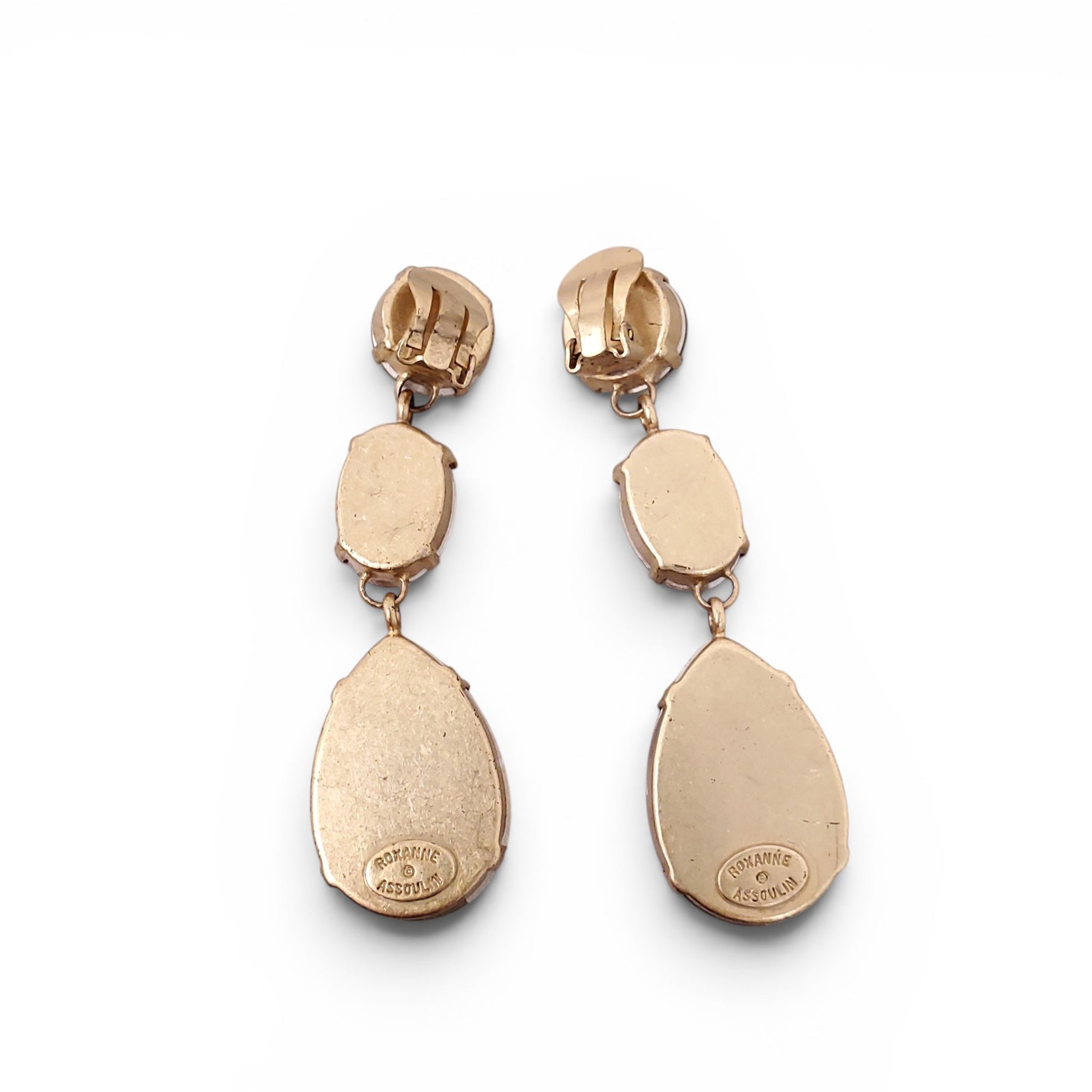 ROXANNE ASSOULIN SWAROVSKI CRYSTAL DROP EARRINGS