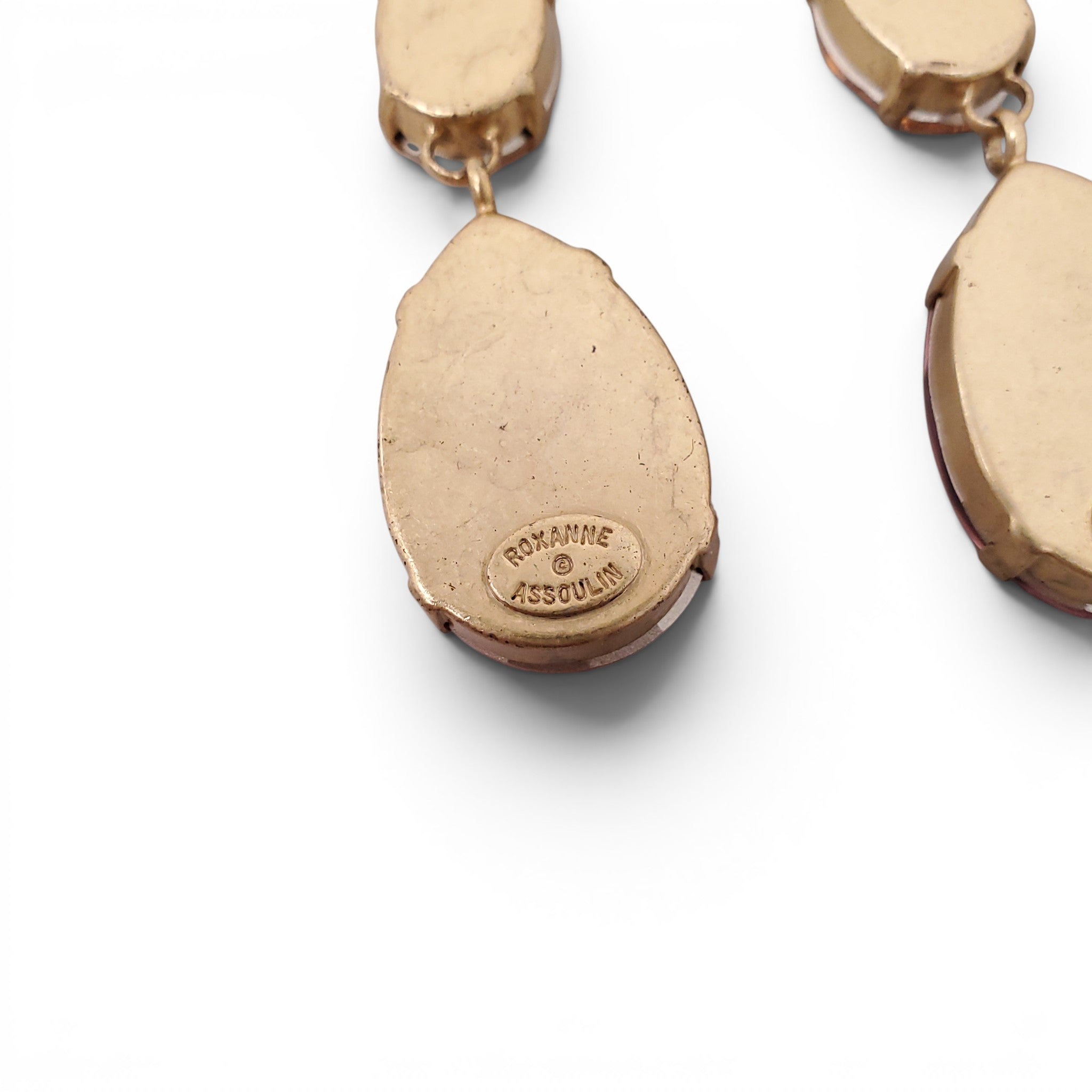 ROXANNE ASSOULIN SWAROVSKI CRYSTAL DROP EARRINGS