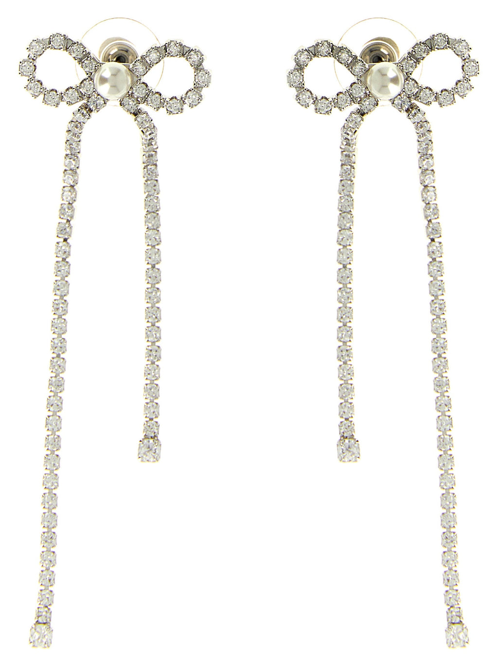 Self Portrait Women 'Crystal Droplet Bow' Earrings