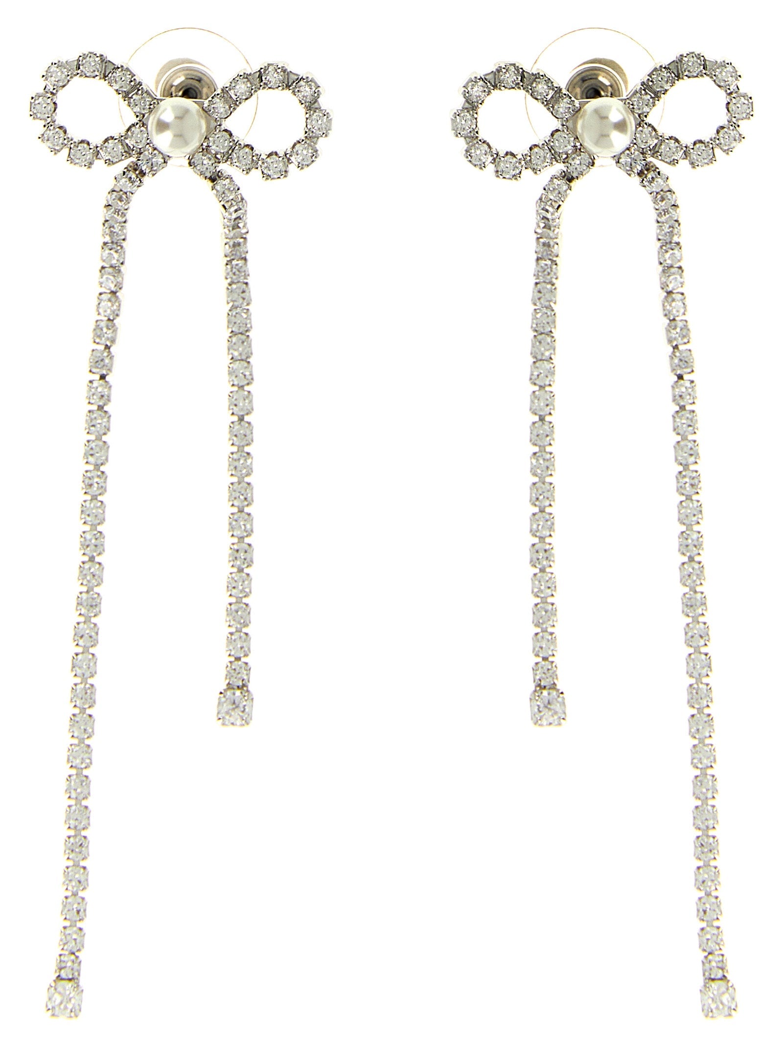 Self Portrait Women 'Crystal Droplet Bow' Earrings
