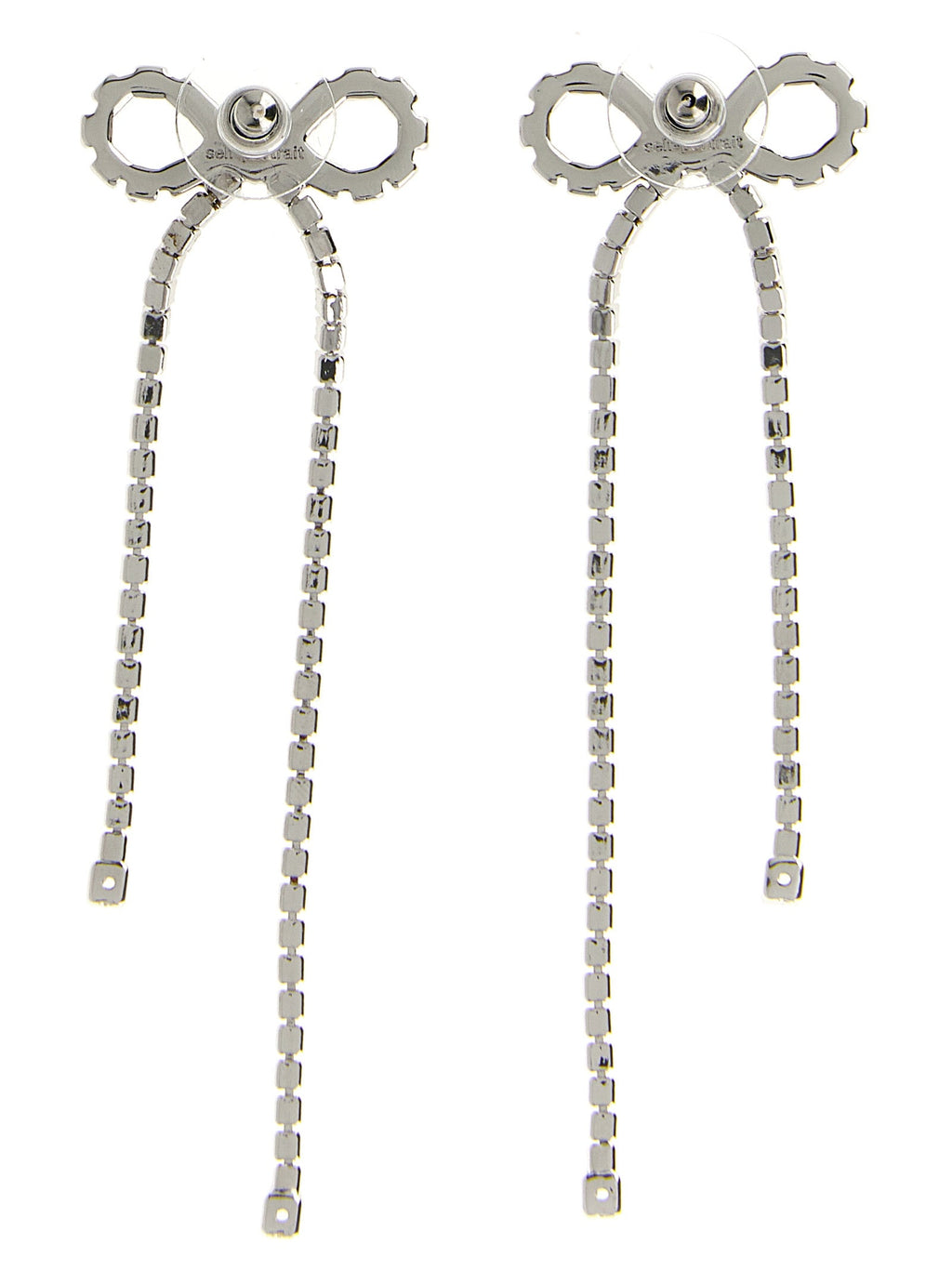 Self Portrait Women 'Crystal Droplet Bow' Earrings