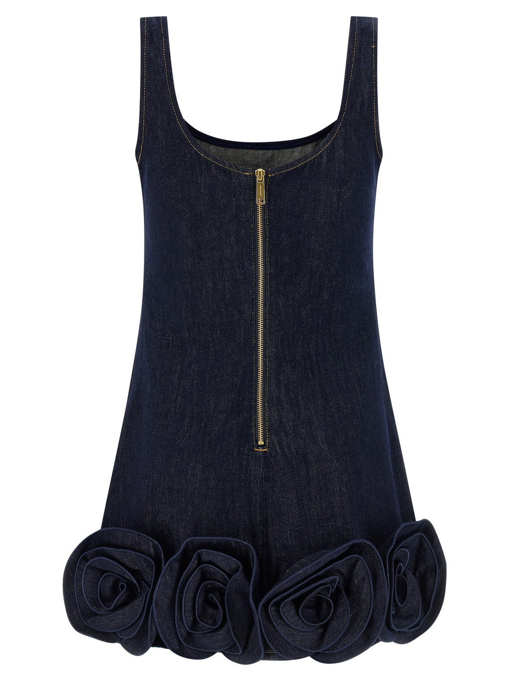 Self Portrait Women 'Indigo Denim 3D Flower Mini' Dress