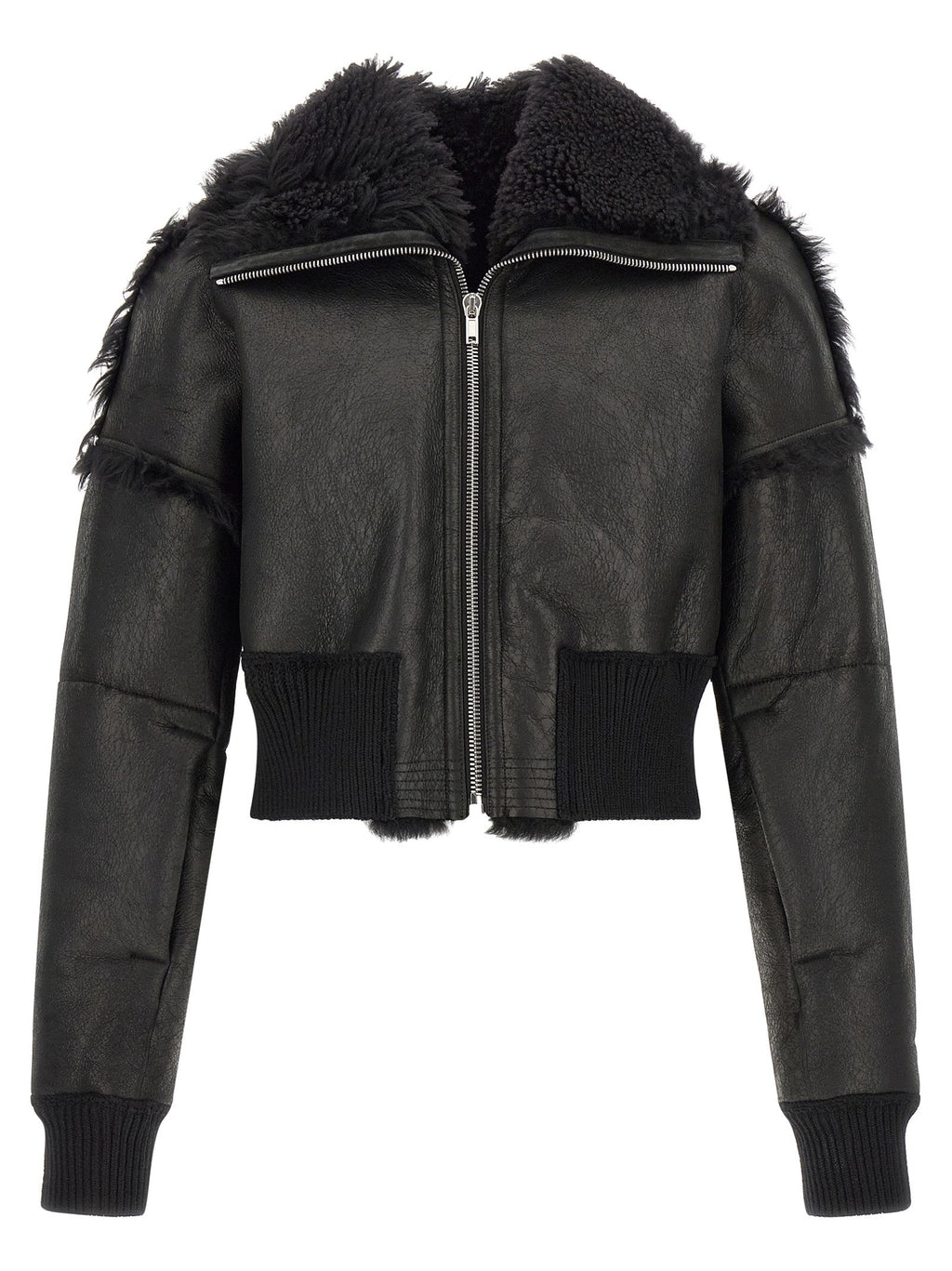 Rick Owens Men 'Flight Jkt Cropped' Bomber Jacket