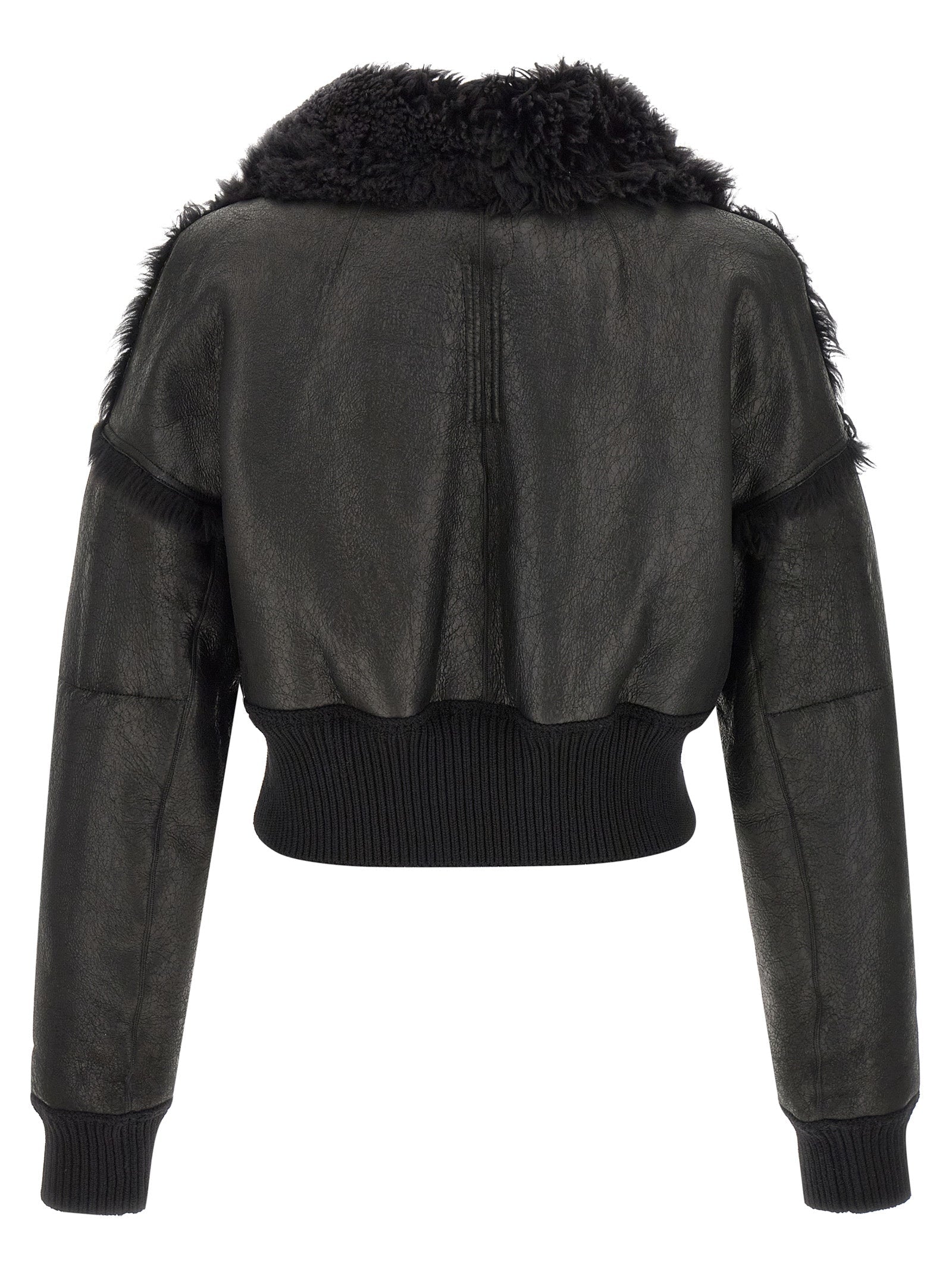 Rick Owens Men 'Flight Jkt Cropped' Bomber Jacket