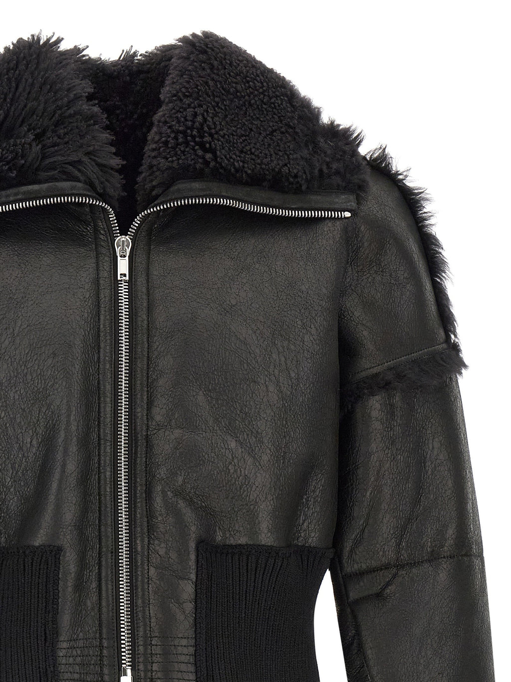 Rick Owens Men 'Flight Jkt Cropped' Bomber Jacket